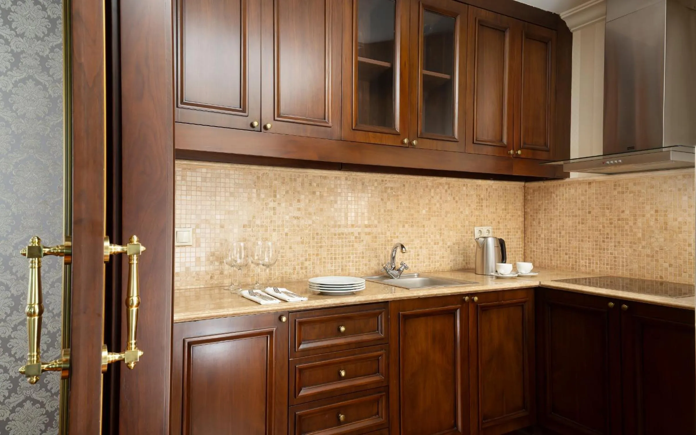 Kitchen or kitchenette in Rixos Almaty