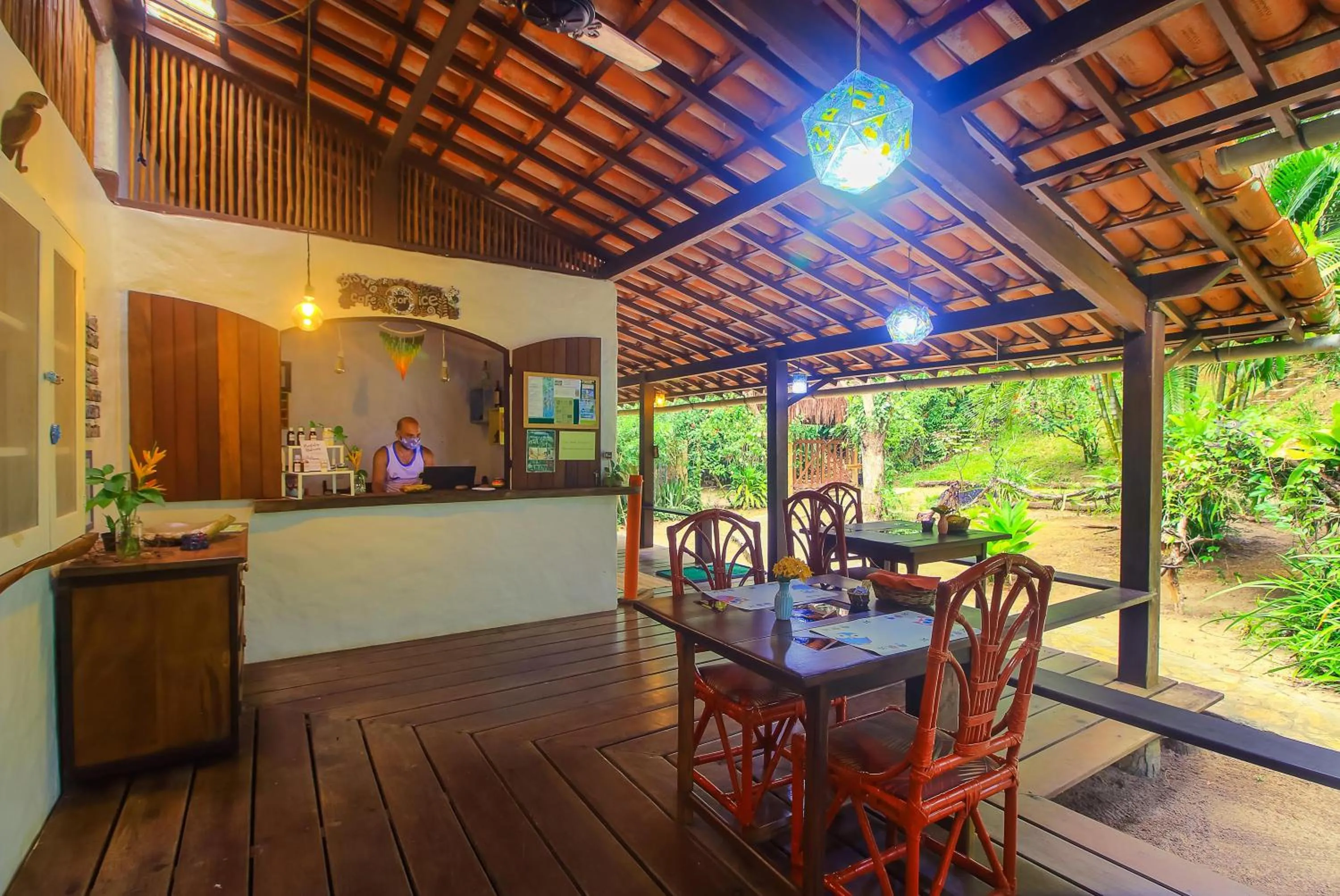 Lobby or reception in Pousada Horizonte Azul