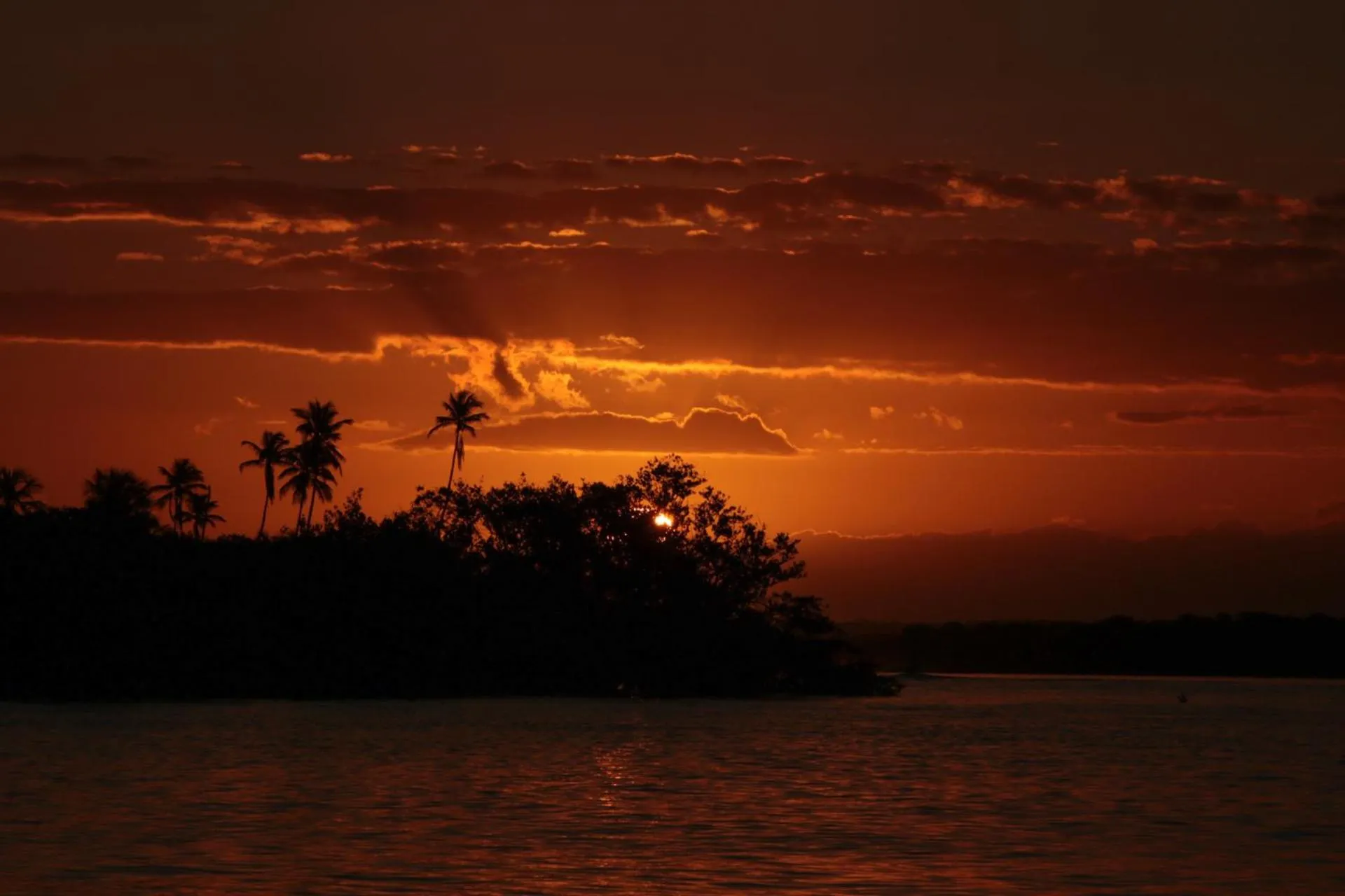 Sunset in Pousada Horizonte Azul