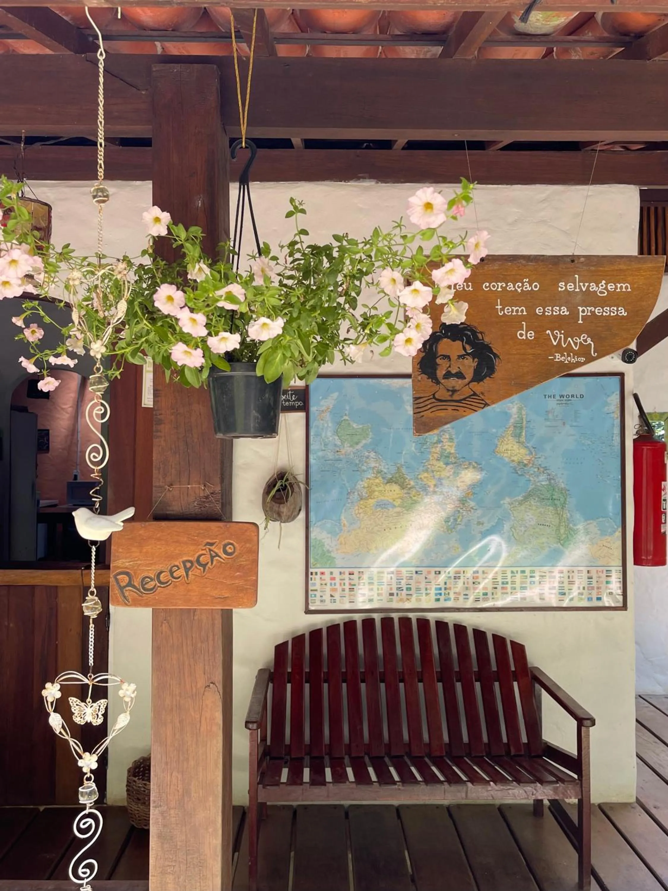 Lobby or reception in Pousada Horizonte Azul