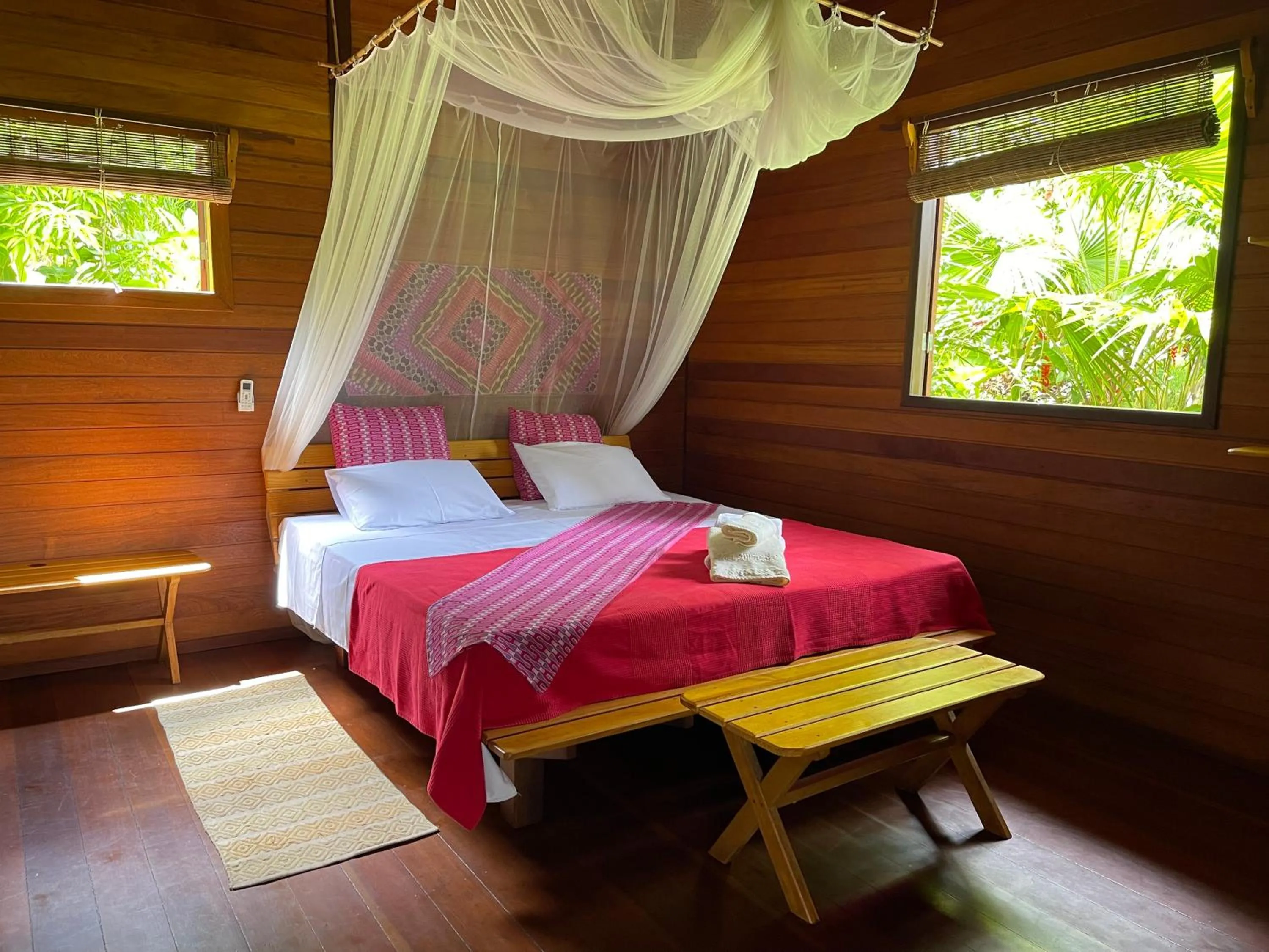 Bed in Pousada Horizonte Azul