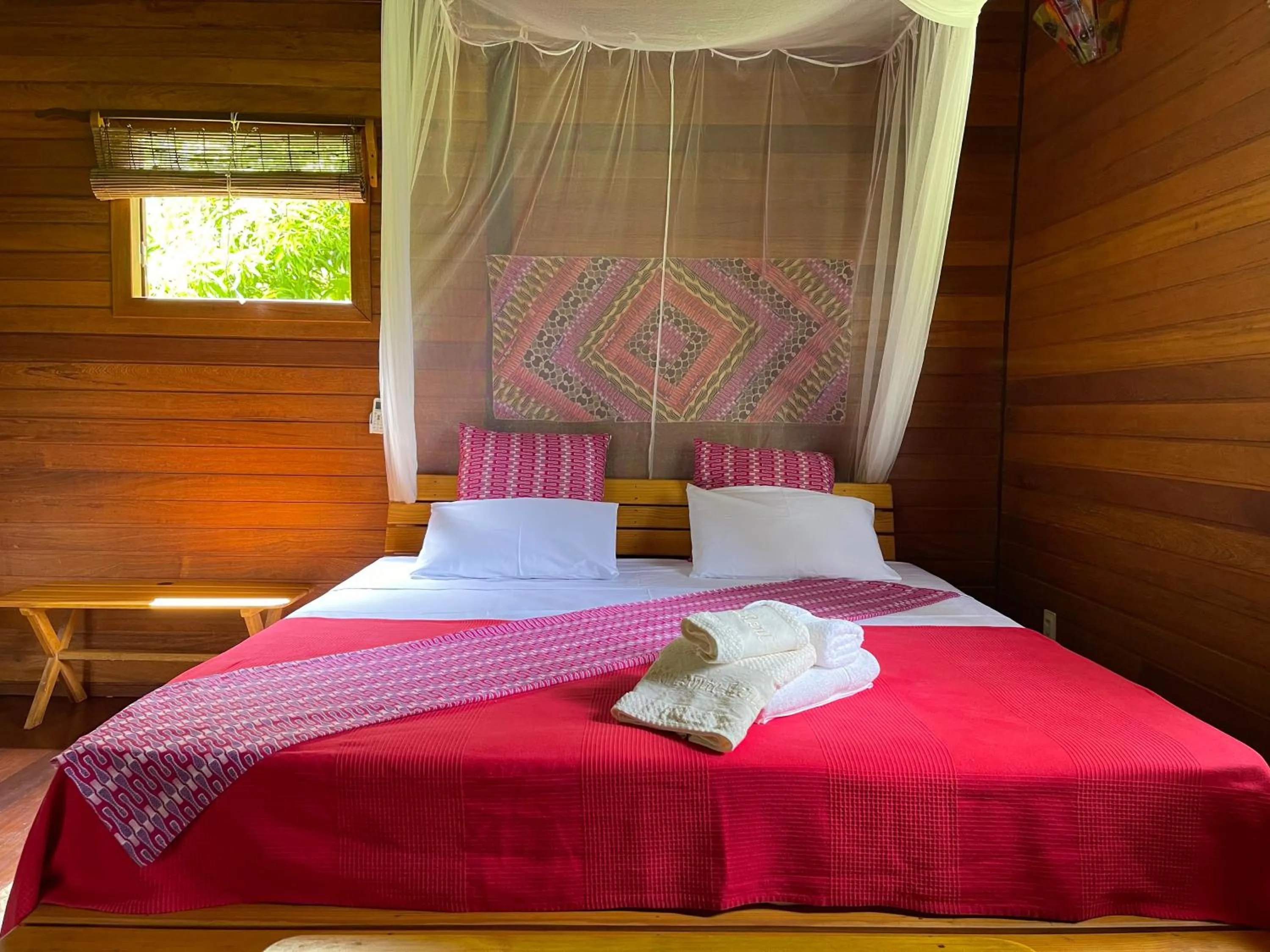 Bed in Pousada Horizonte Azul