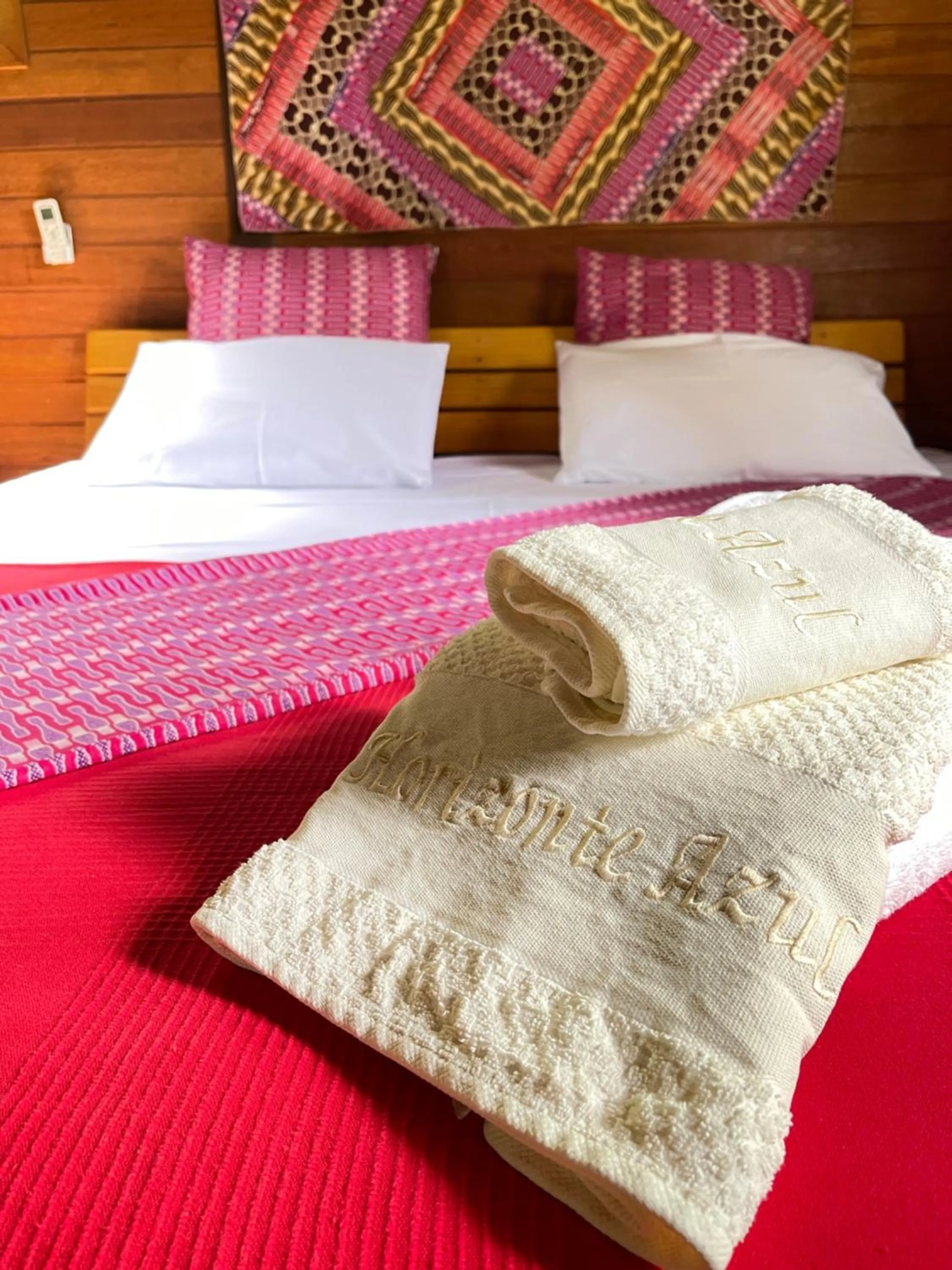 Bed in Pousada Horizonte Azul