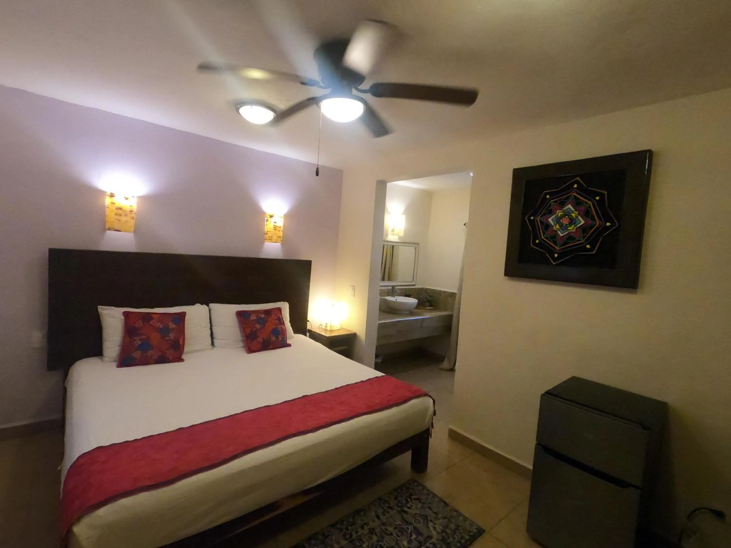 Bedroom, Bed in Hotel Balché