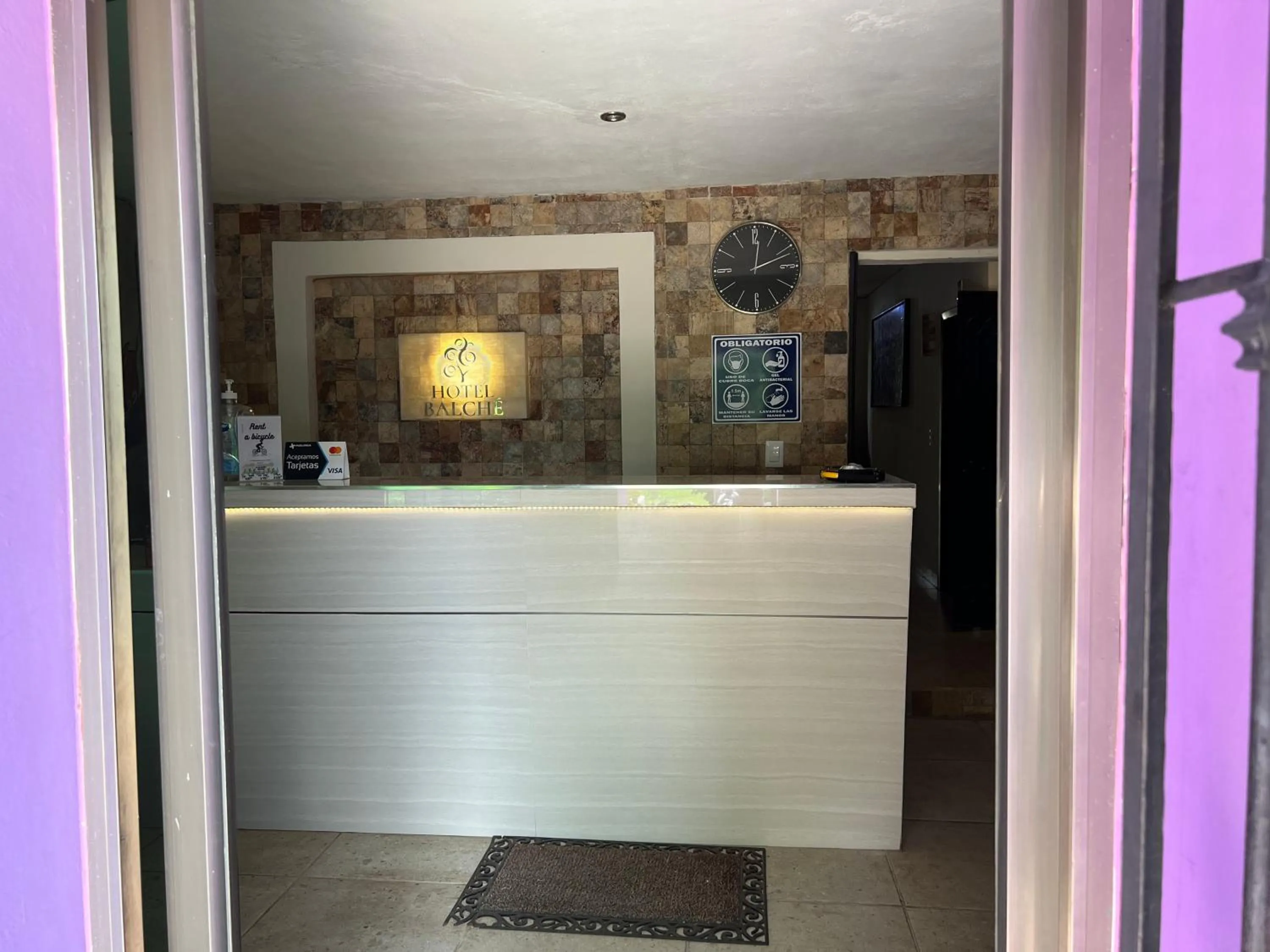 Lobby or reception in Hotel Balché