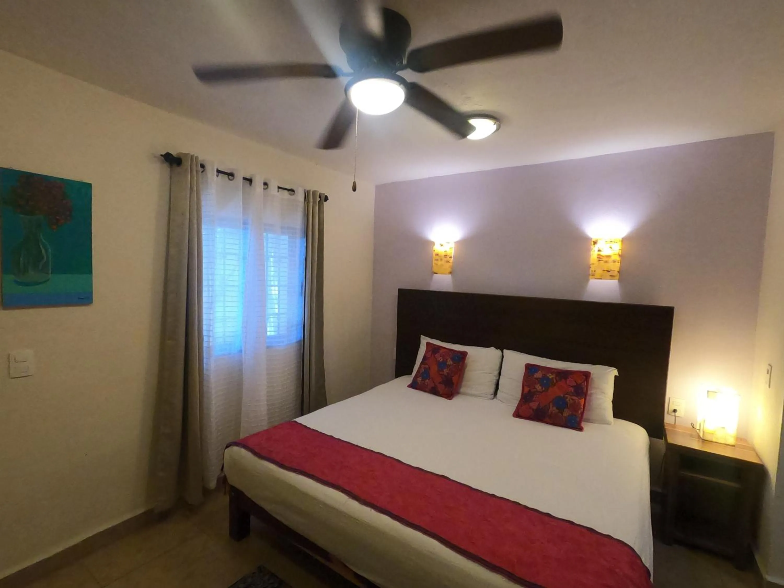 Bedroom, Bed in Hotel Balché