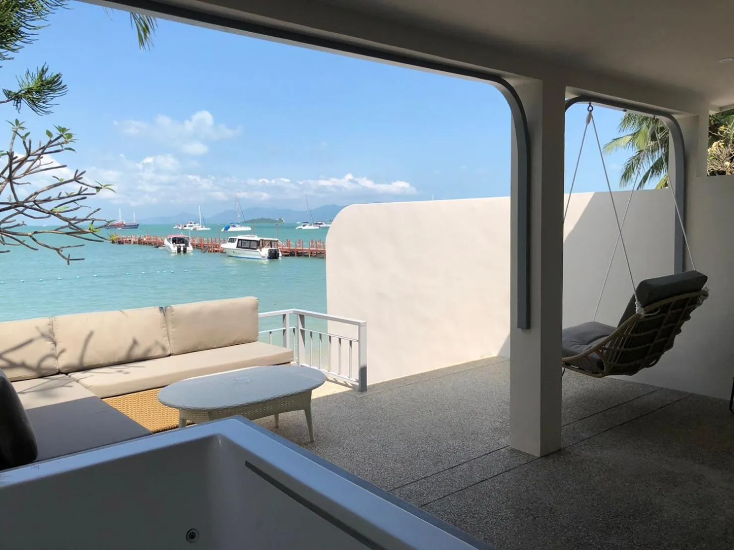 Balcony/Terrace in Punnpreeda Beach Resort - SHA Plus Certified