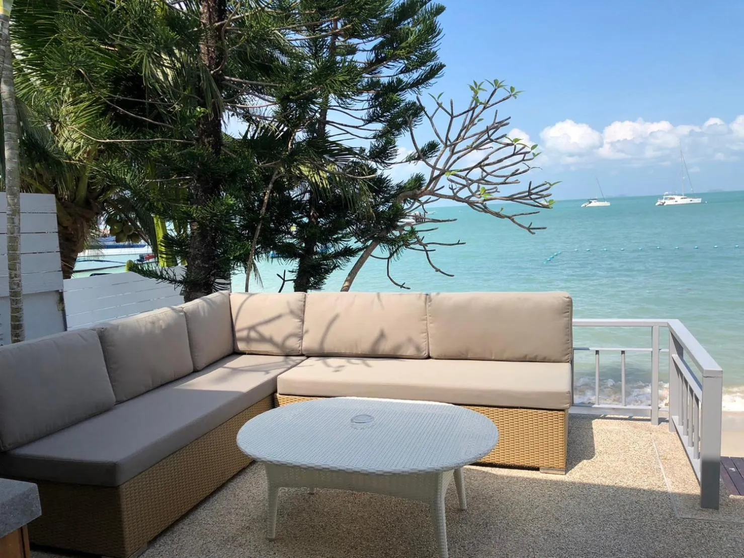 Balcony/Terrace in Punnpreeda Beach Resort - SHA Plus Certified