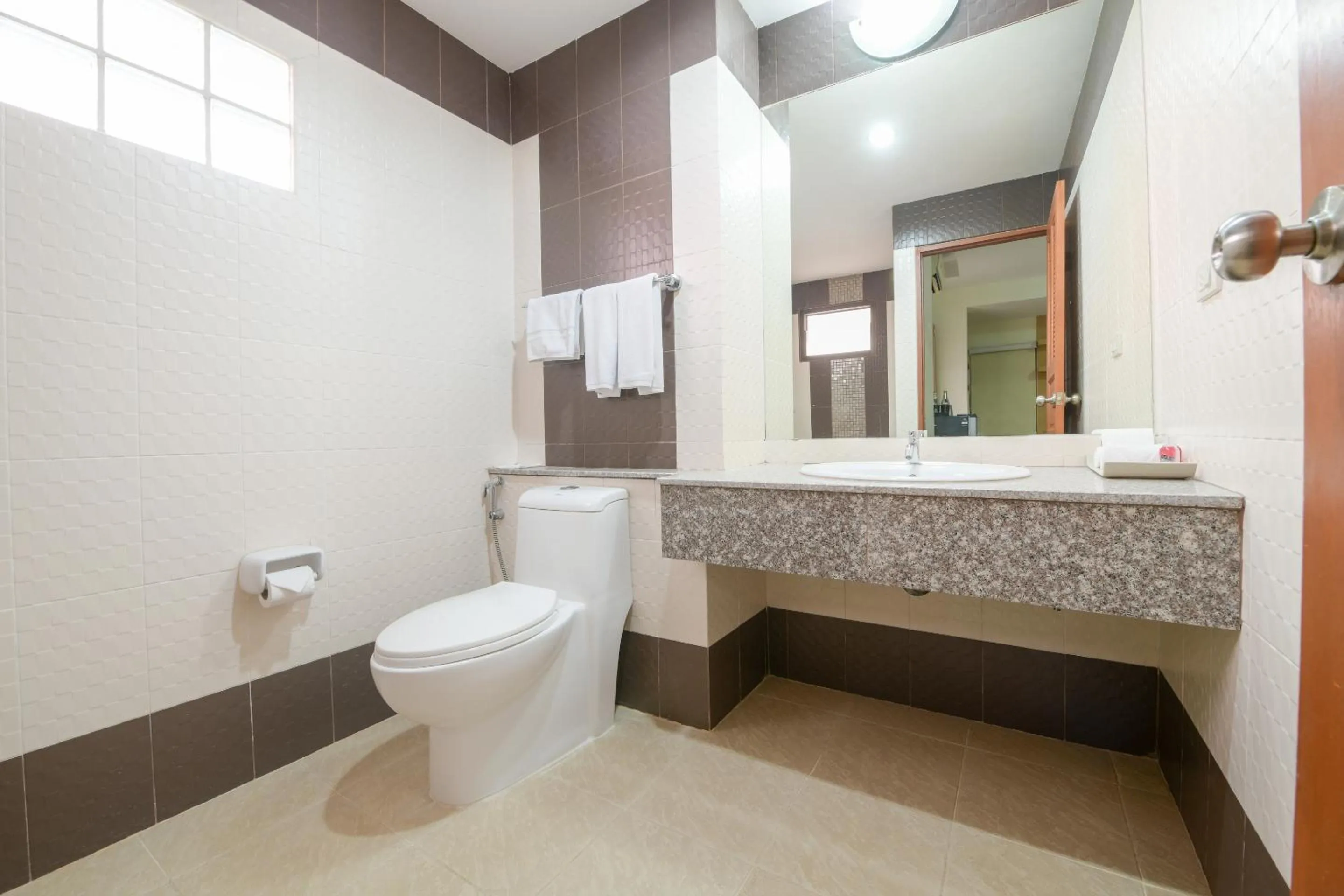 Bathroom in The Route Sriracha Hotel And Residence