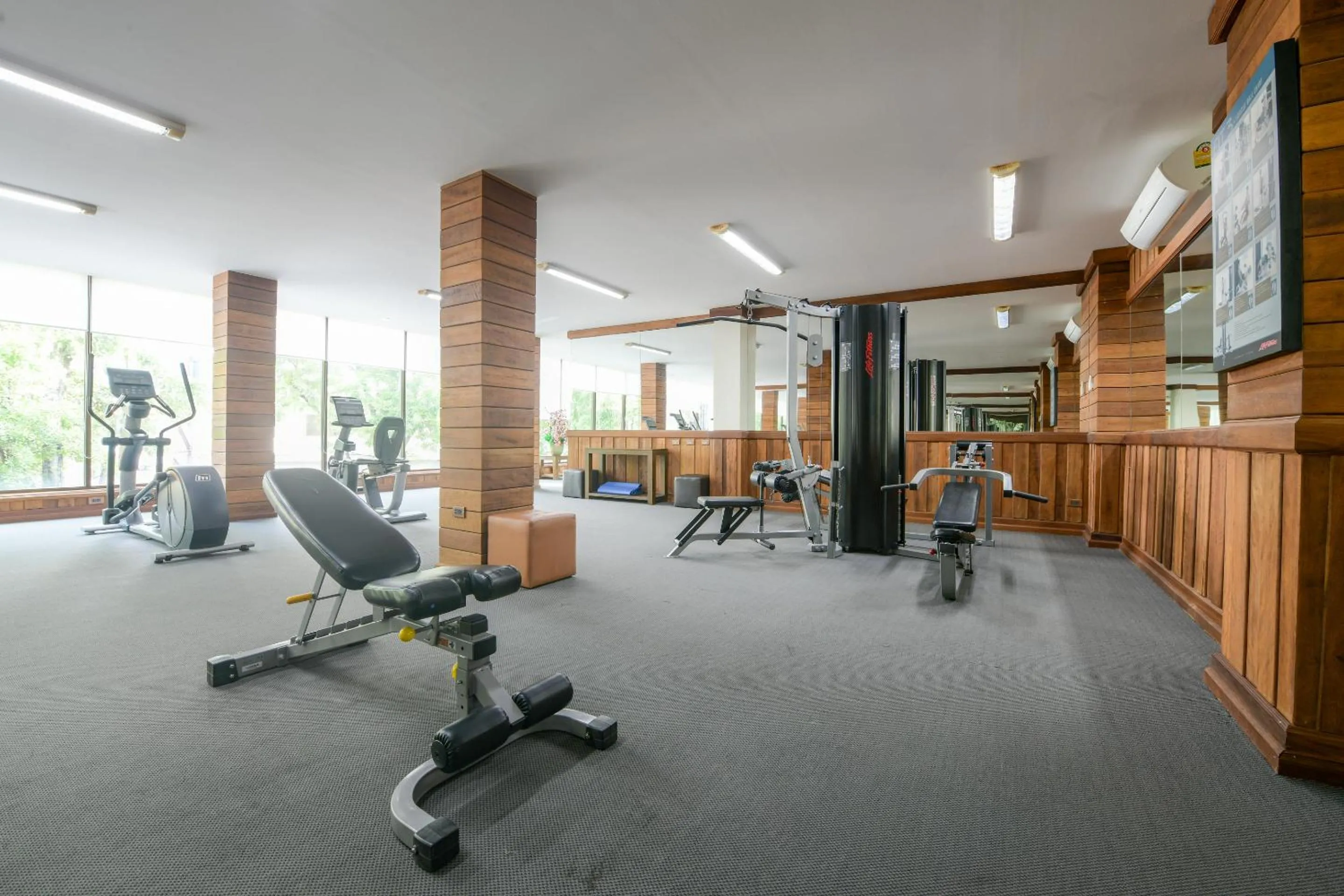Fitness centre/facilities in The Route Sriracha Hotel And Residence