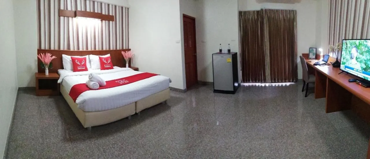 Bed in The Route Sriracha Hotel And Residence