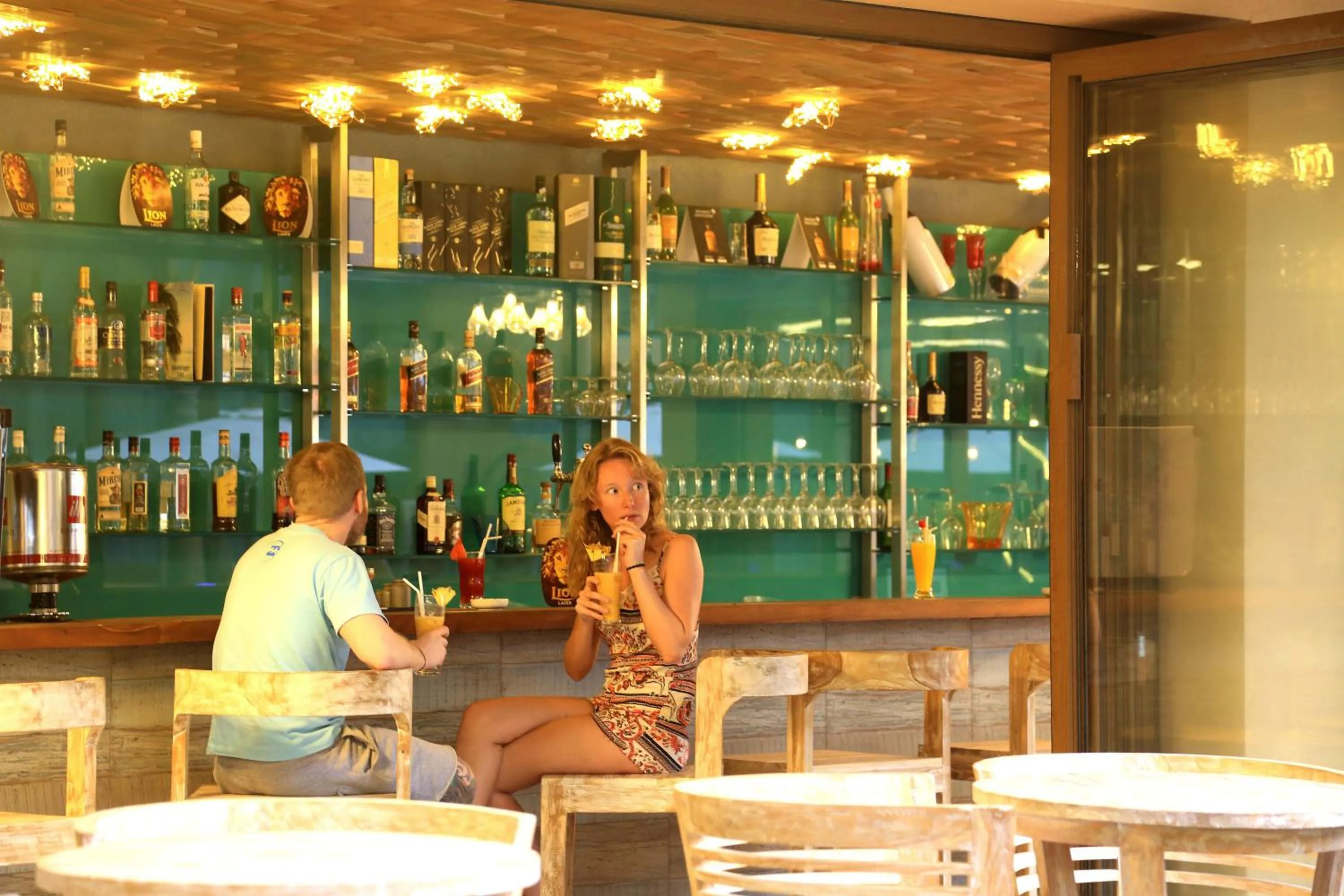 People in Thaproban Pavilion Waves