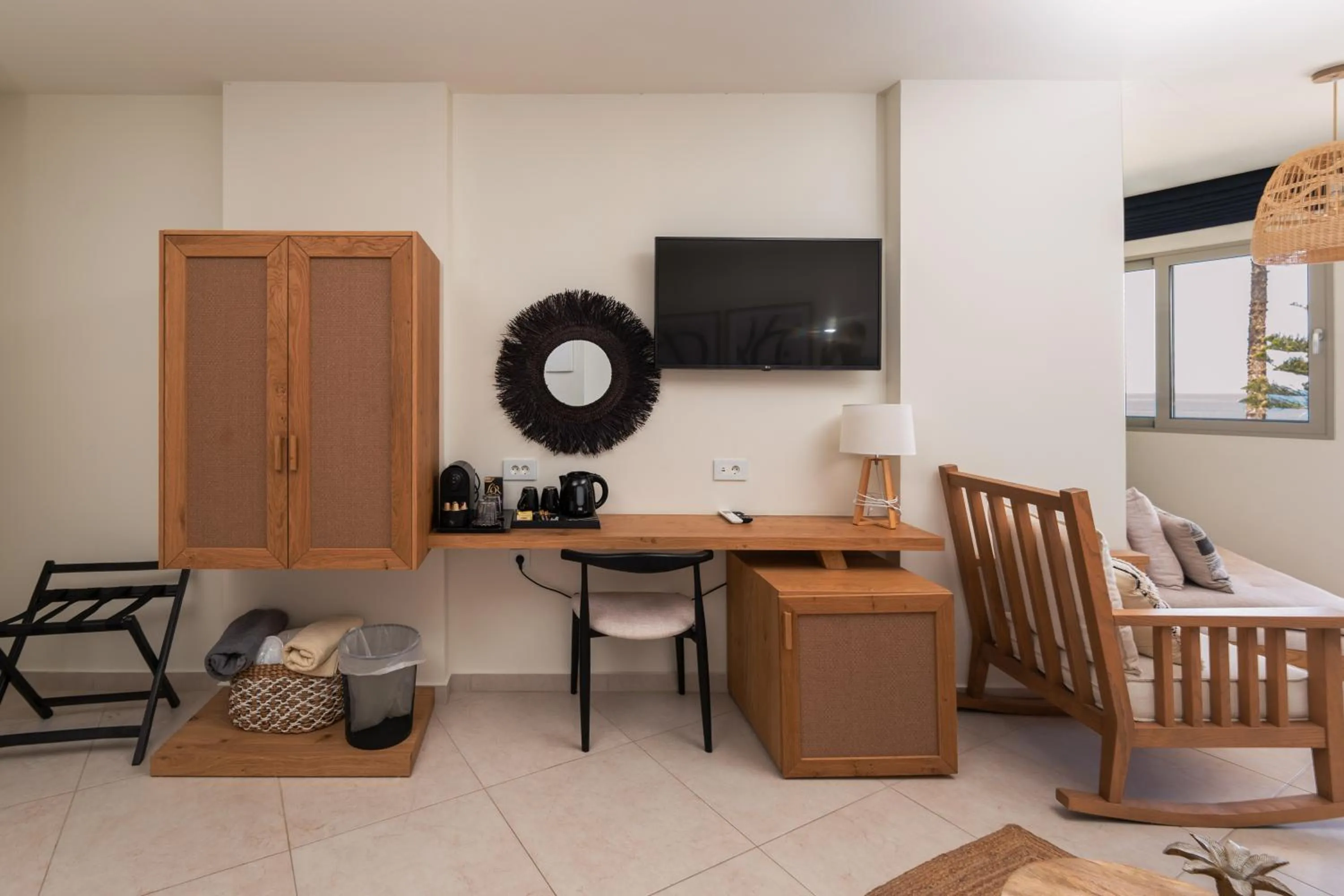 Bedroom in Nostos Beach Boutique Hotel