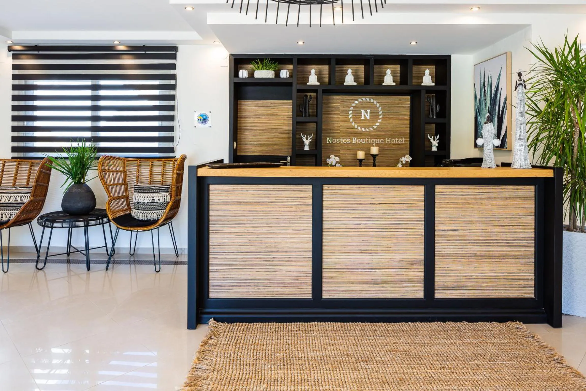 Lobby or reception in Nostos Beach Boutique Hotel