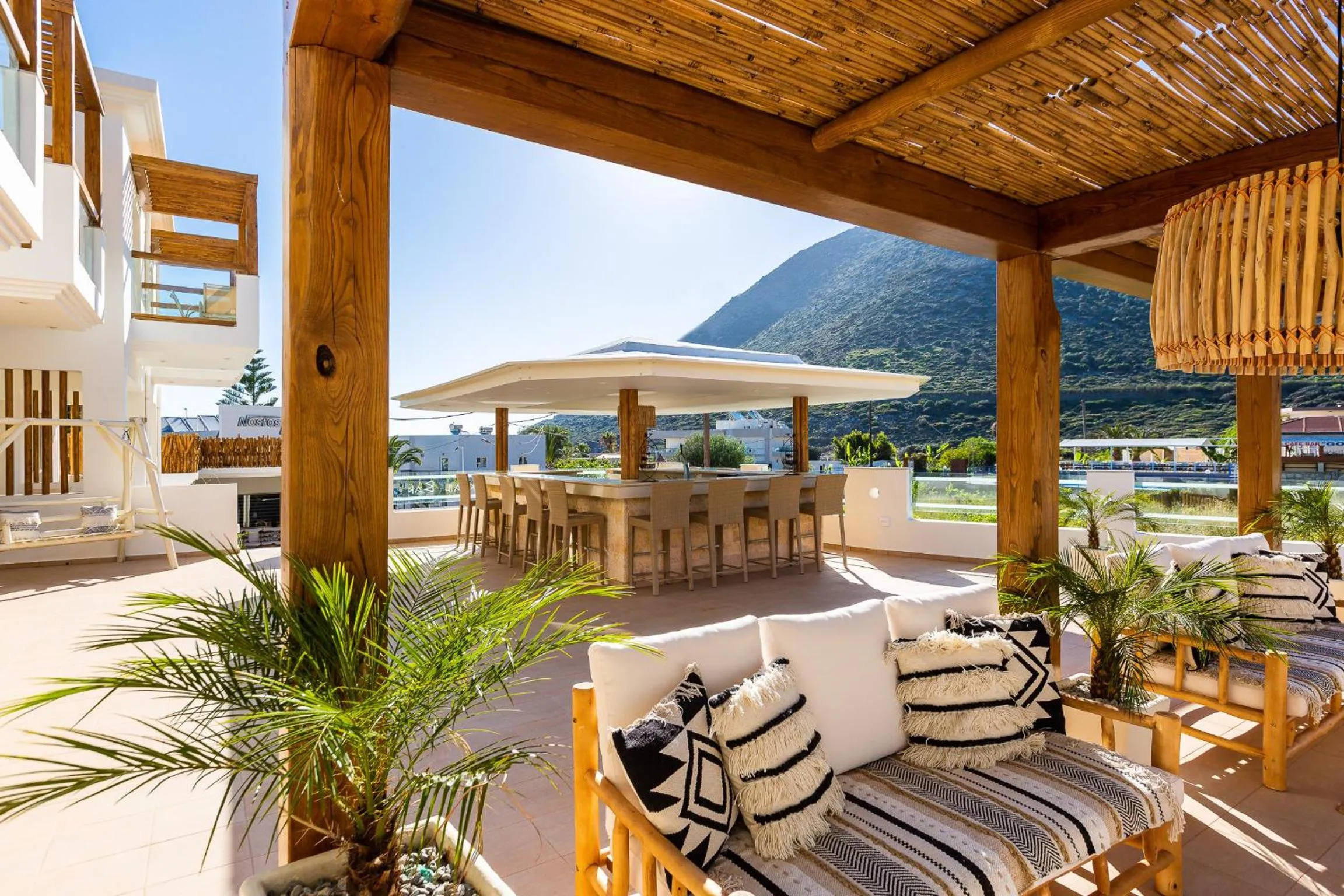 Lounge or bar in Nostos Beach Boutique Hotel