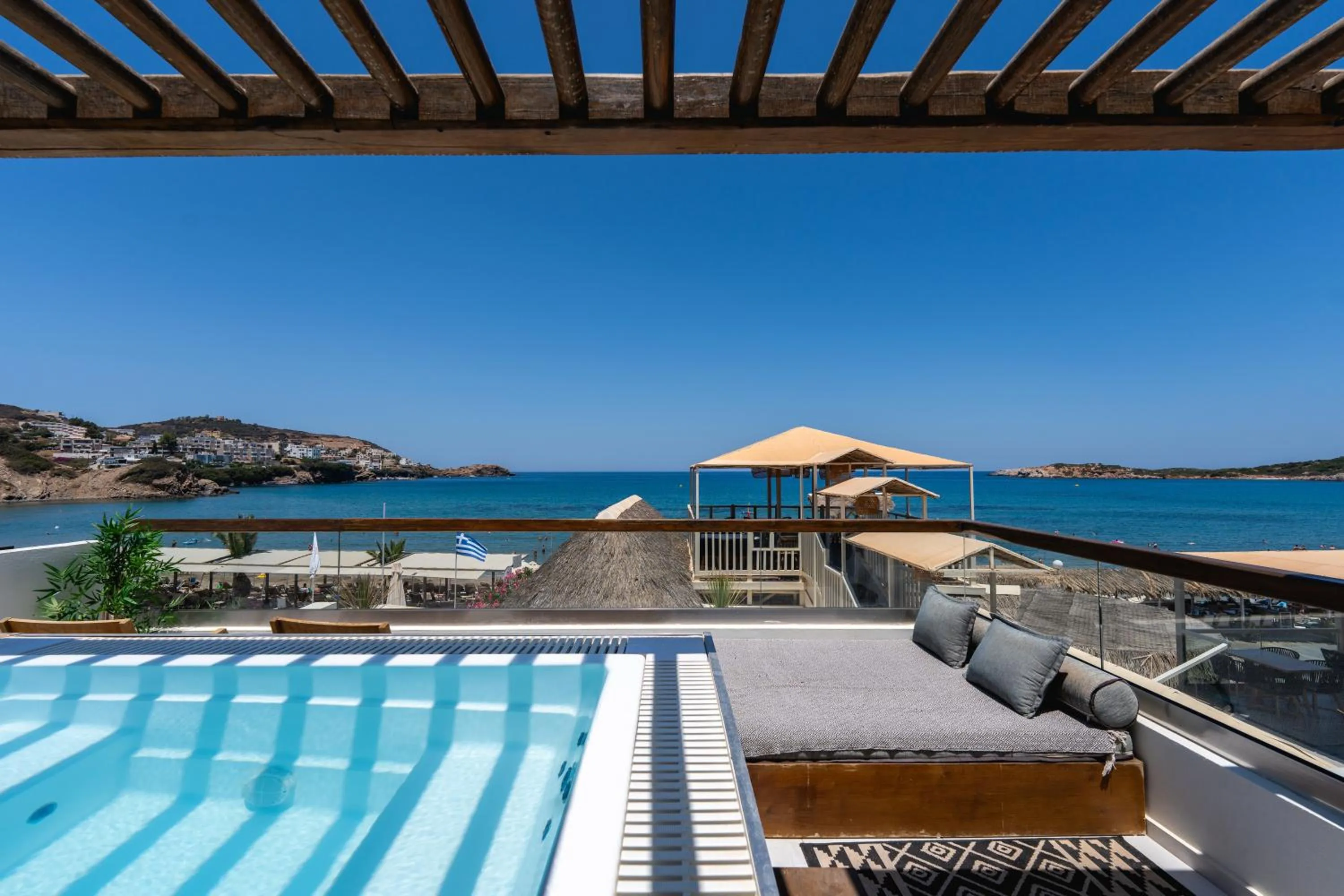 Balcony/Terrace in Nostos Beach Boutique Hotel
