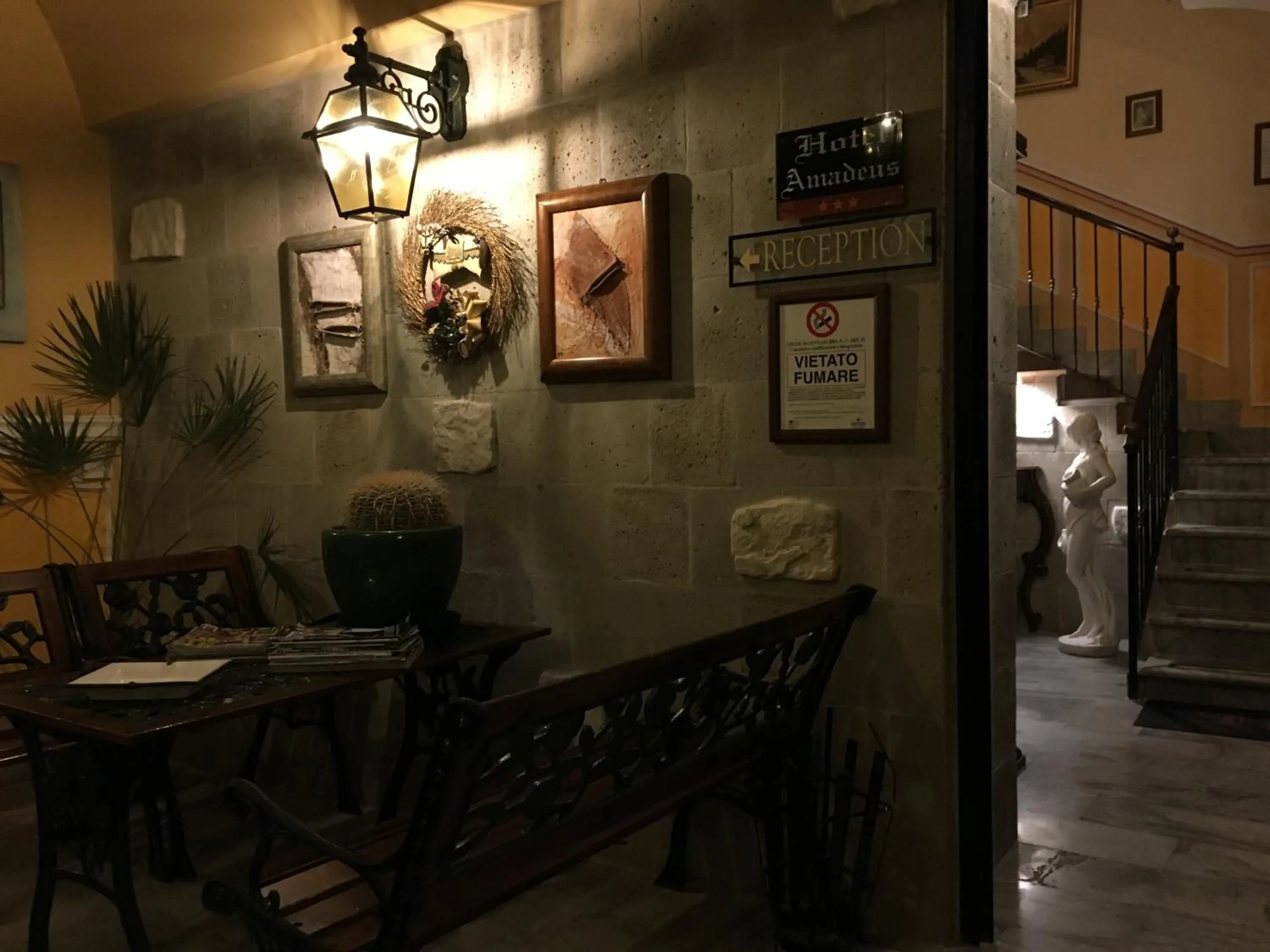 Decorative detail in Hotel Amadeus