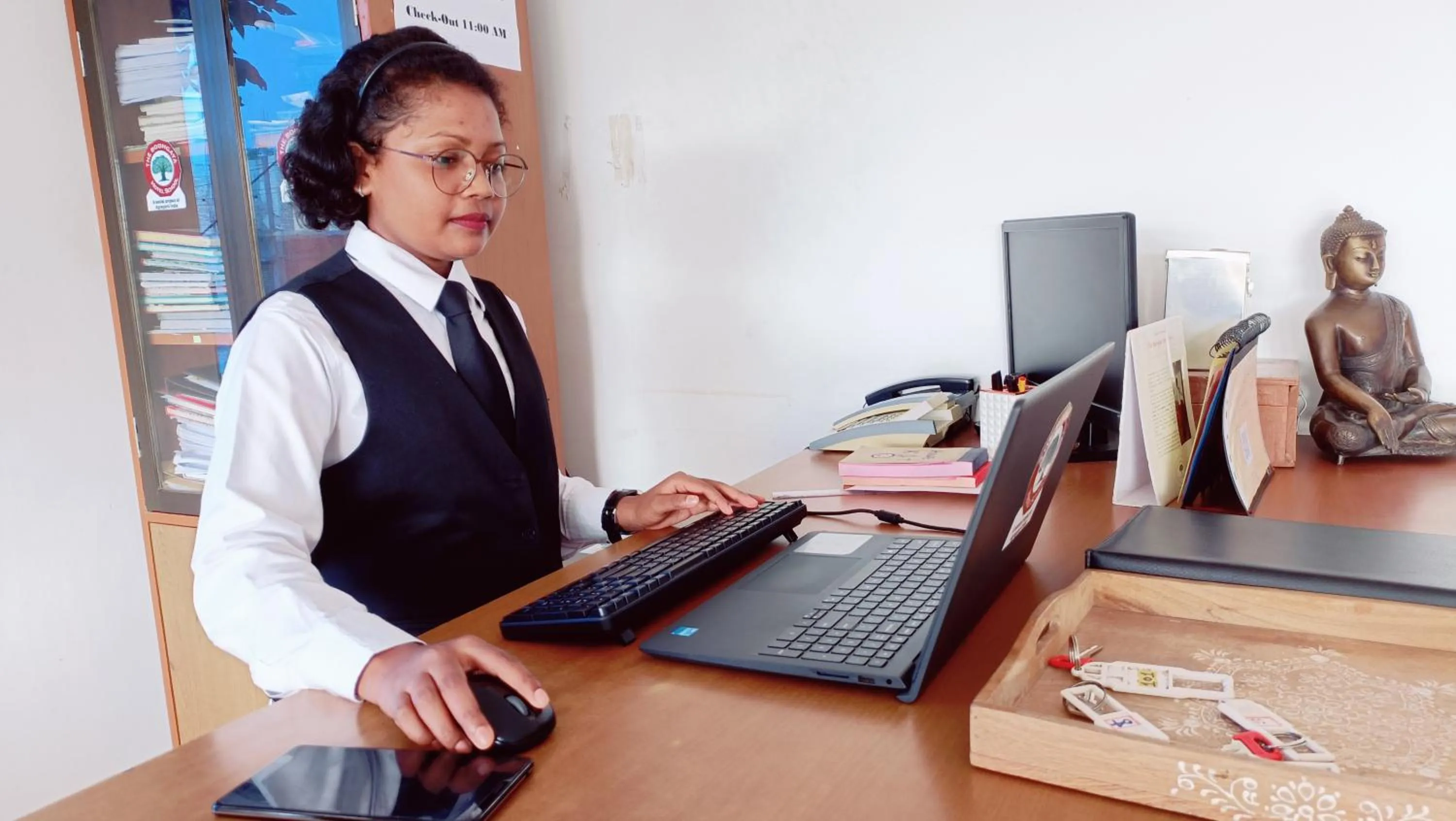 Lobby or reception in The Bodhgaya Hotel School
