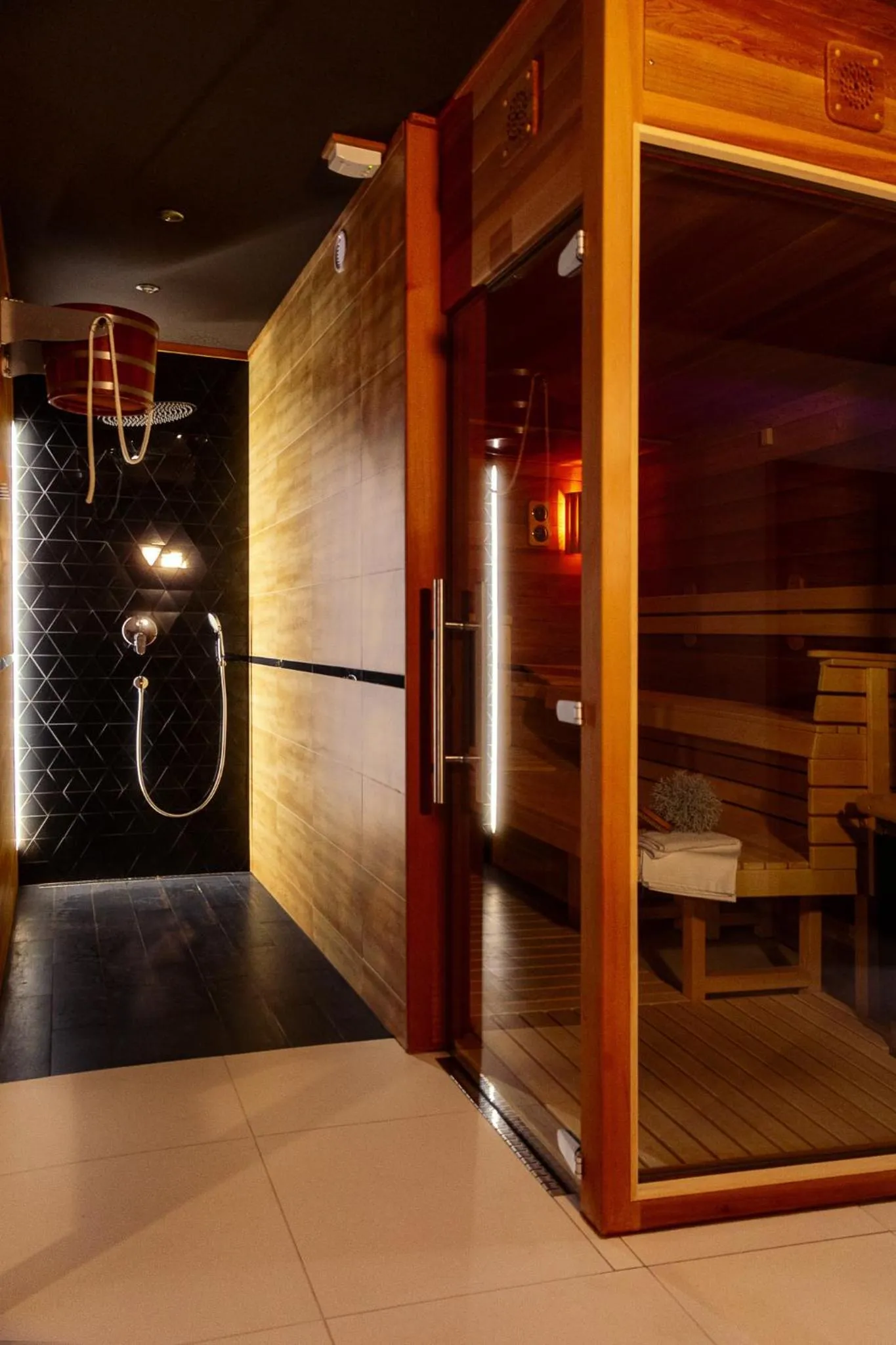 Sauna in Apartmány Na Čtvrtích