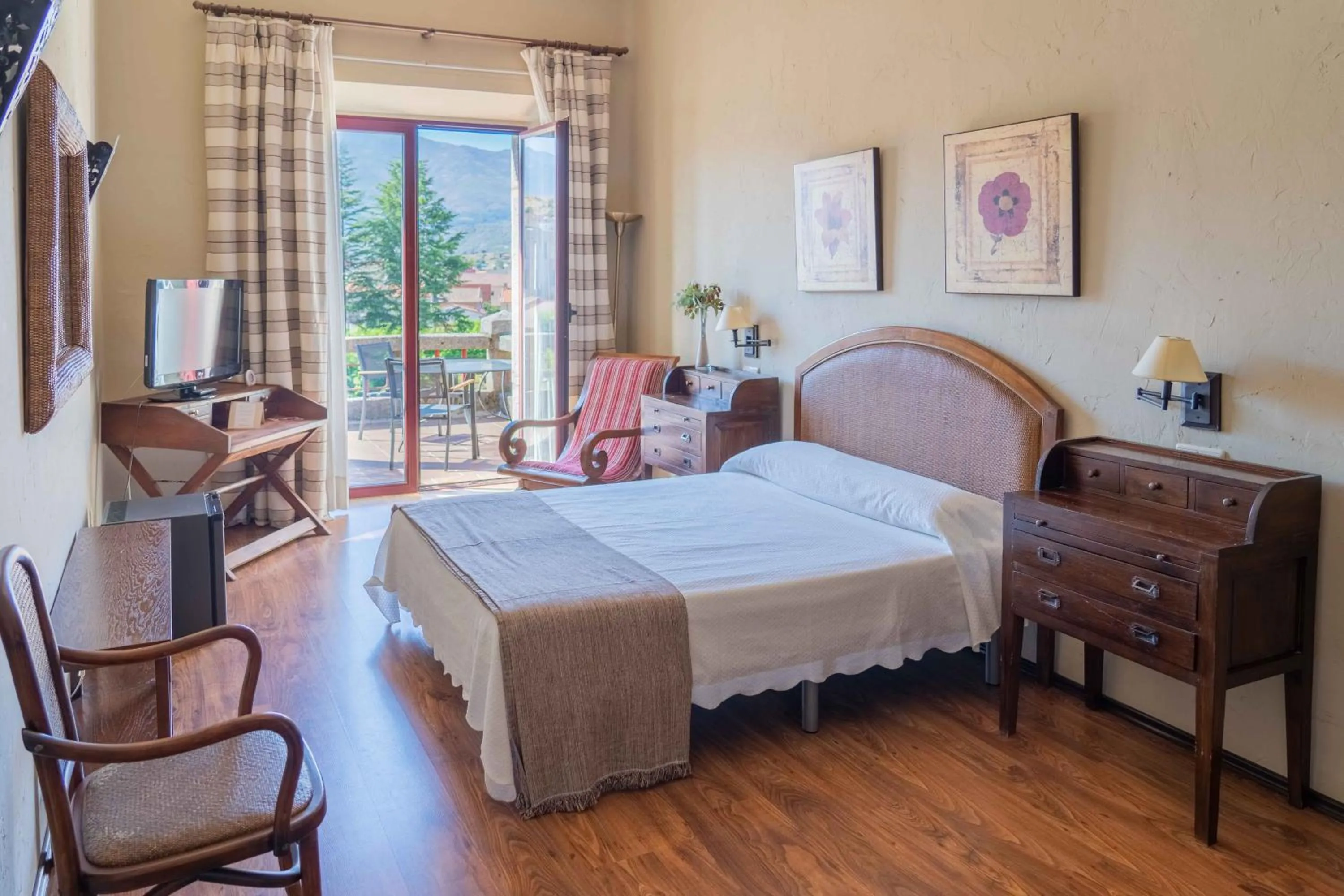 Bed in Posada Real Restaurante El Linar Del Zaire