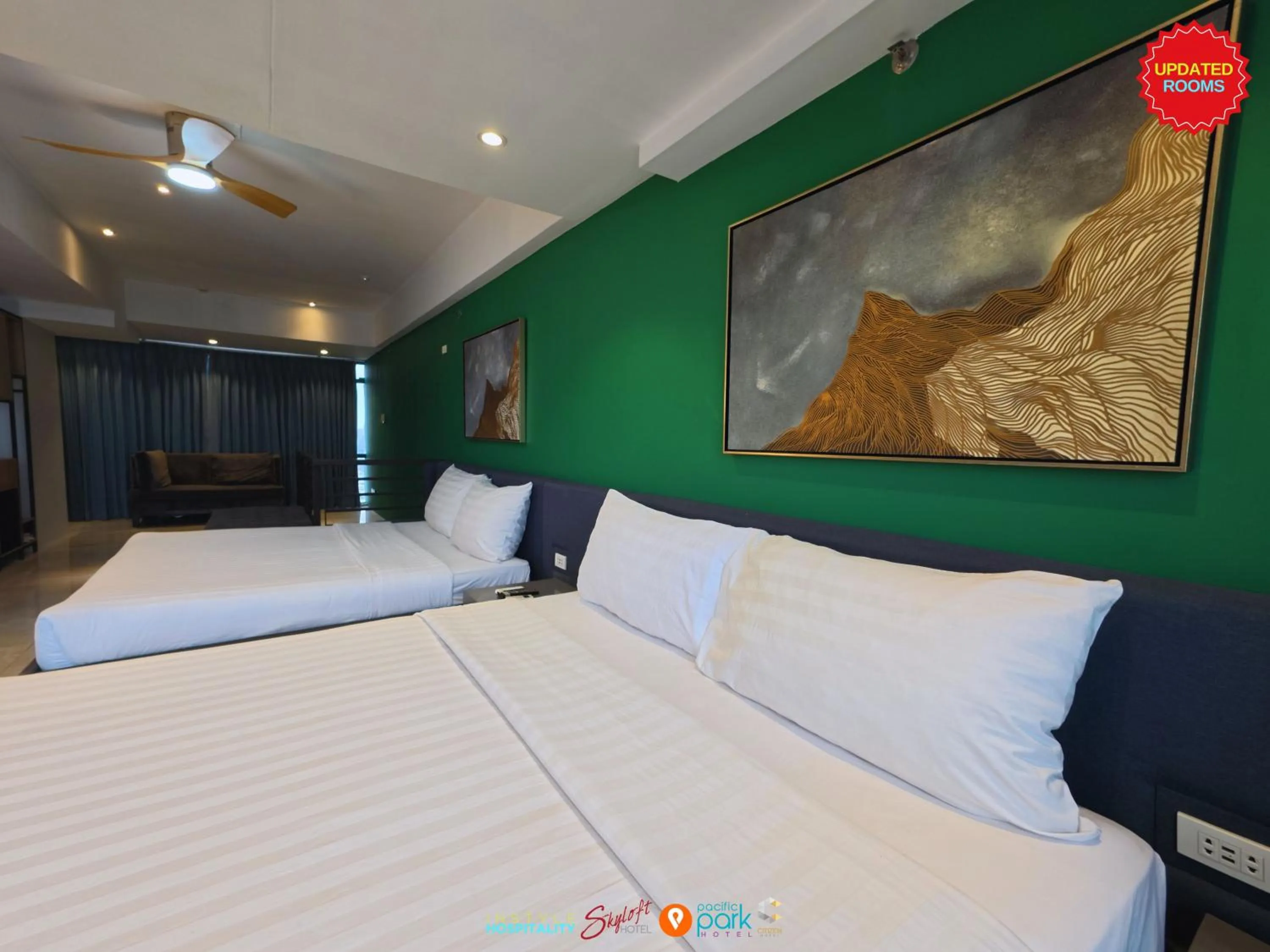 Bed in Skyloft Hotel