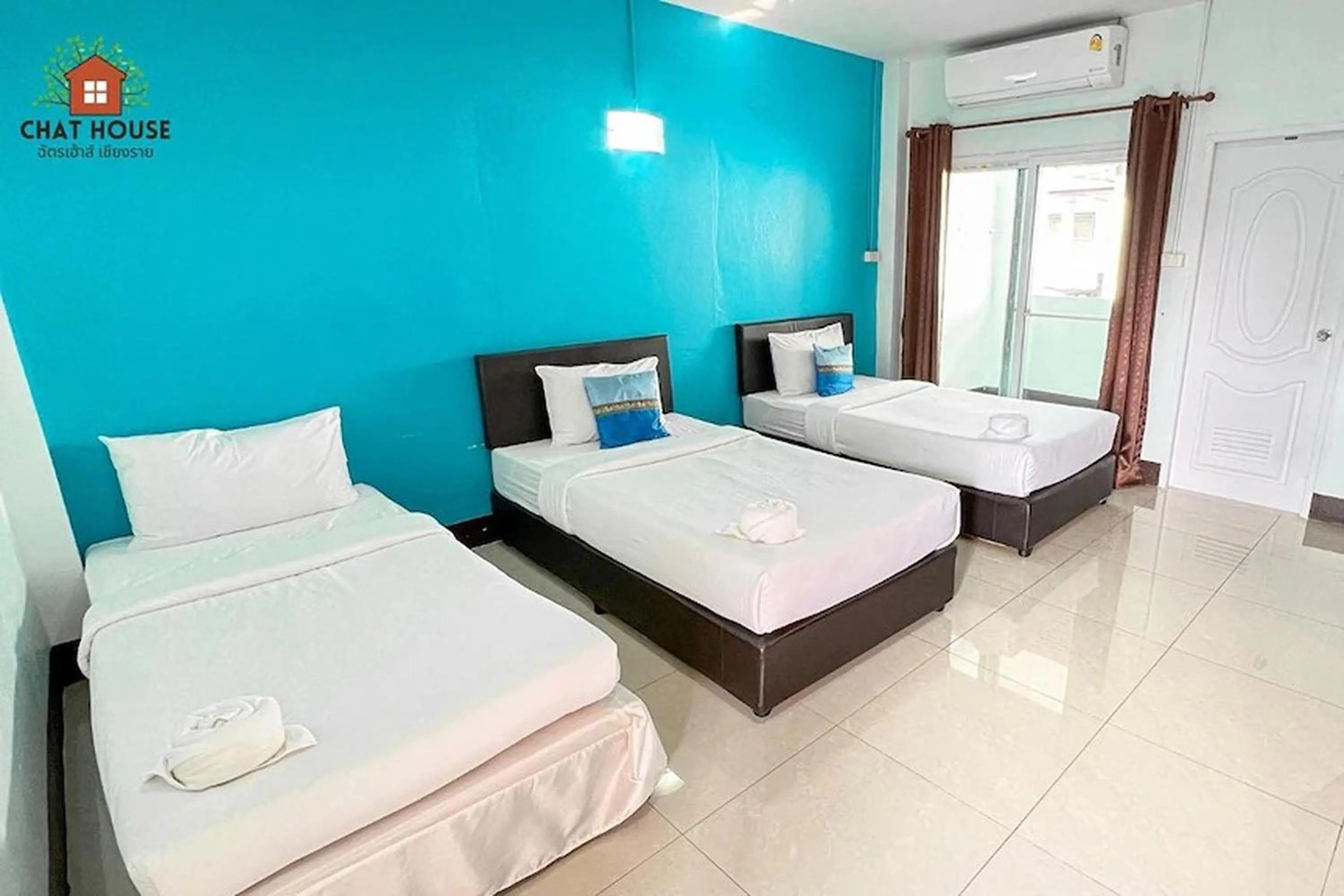 Bed in Chat House Chiang Rai