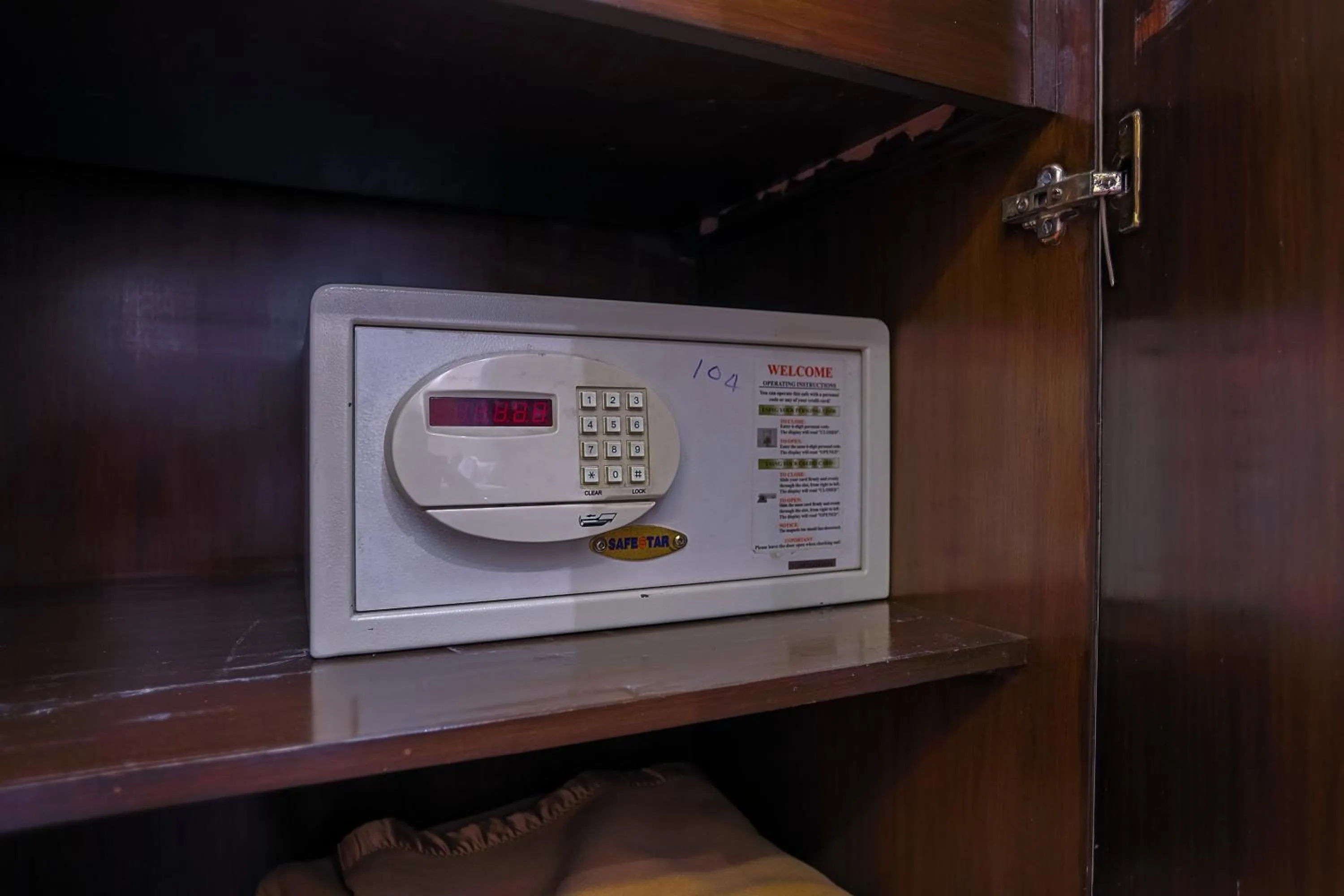 safe in Amber Inn by Orion Hotels