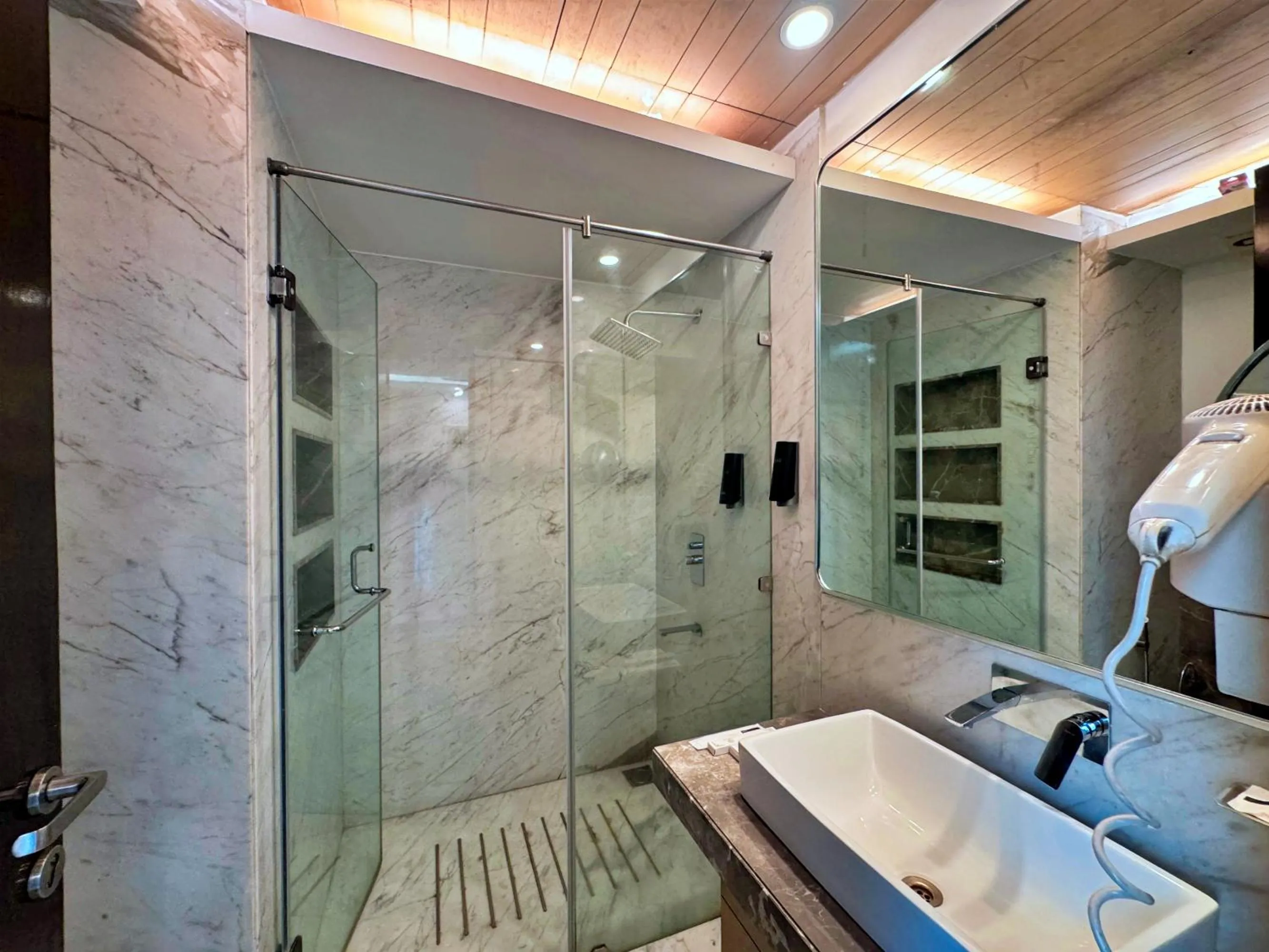 Shower in Amber Inn by Orion Hotels