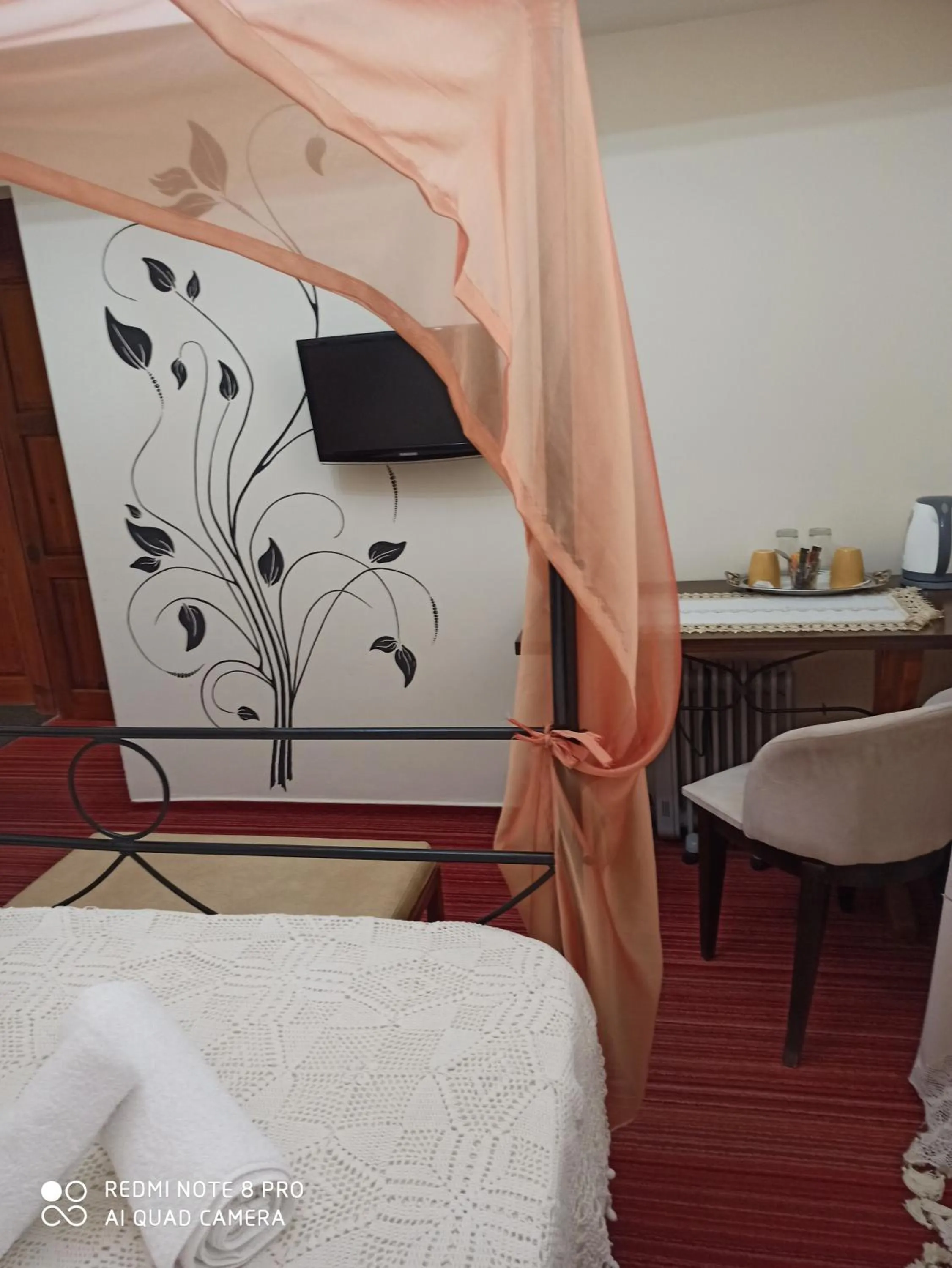 Bed in Lefkara Hotel