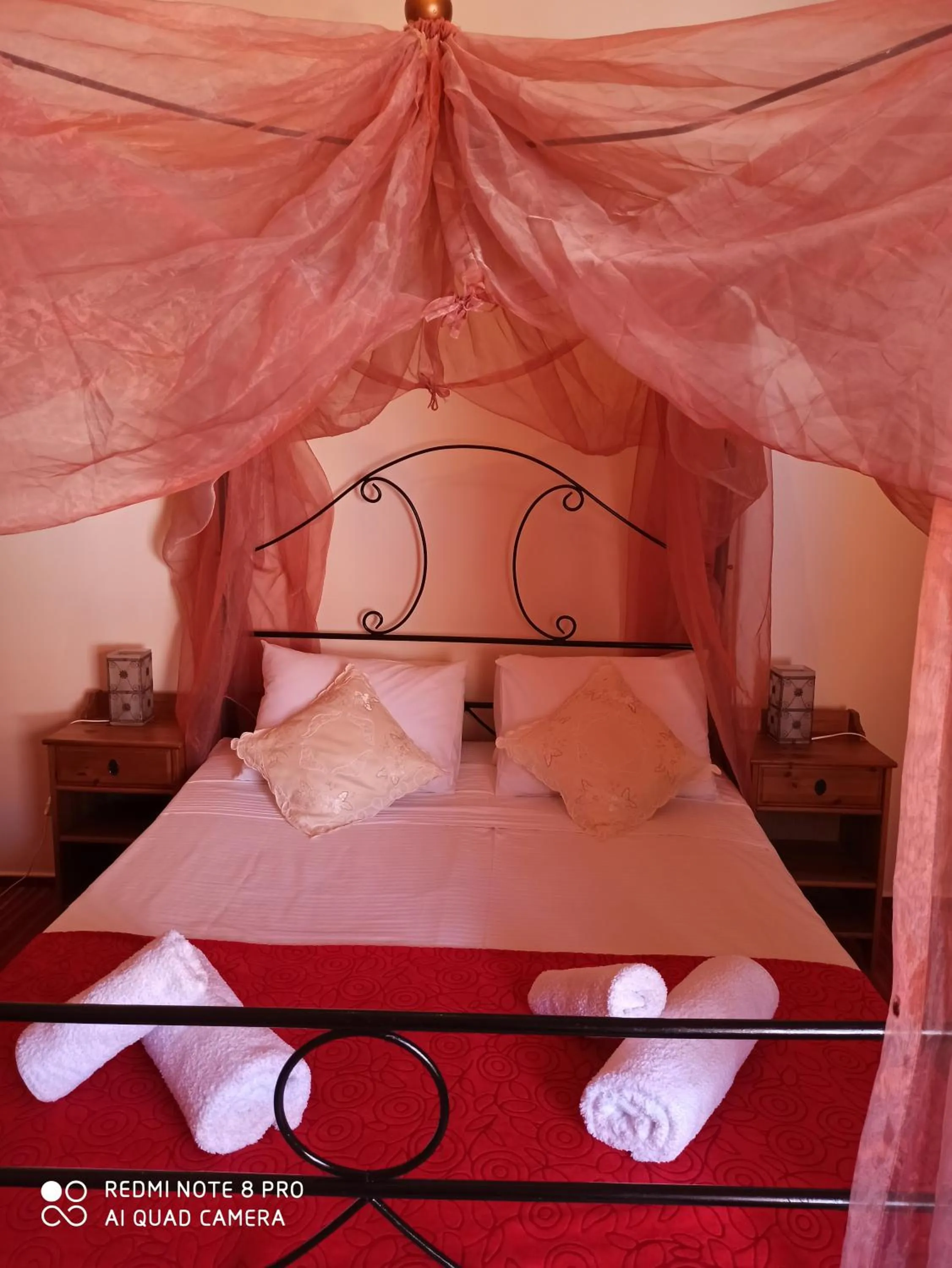 Bed in Lefkara Hotel