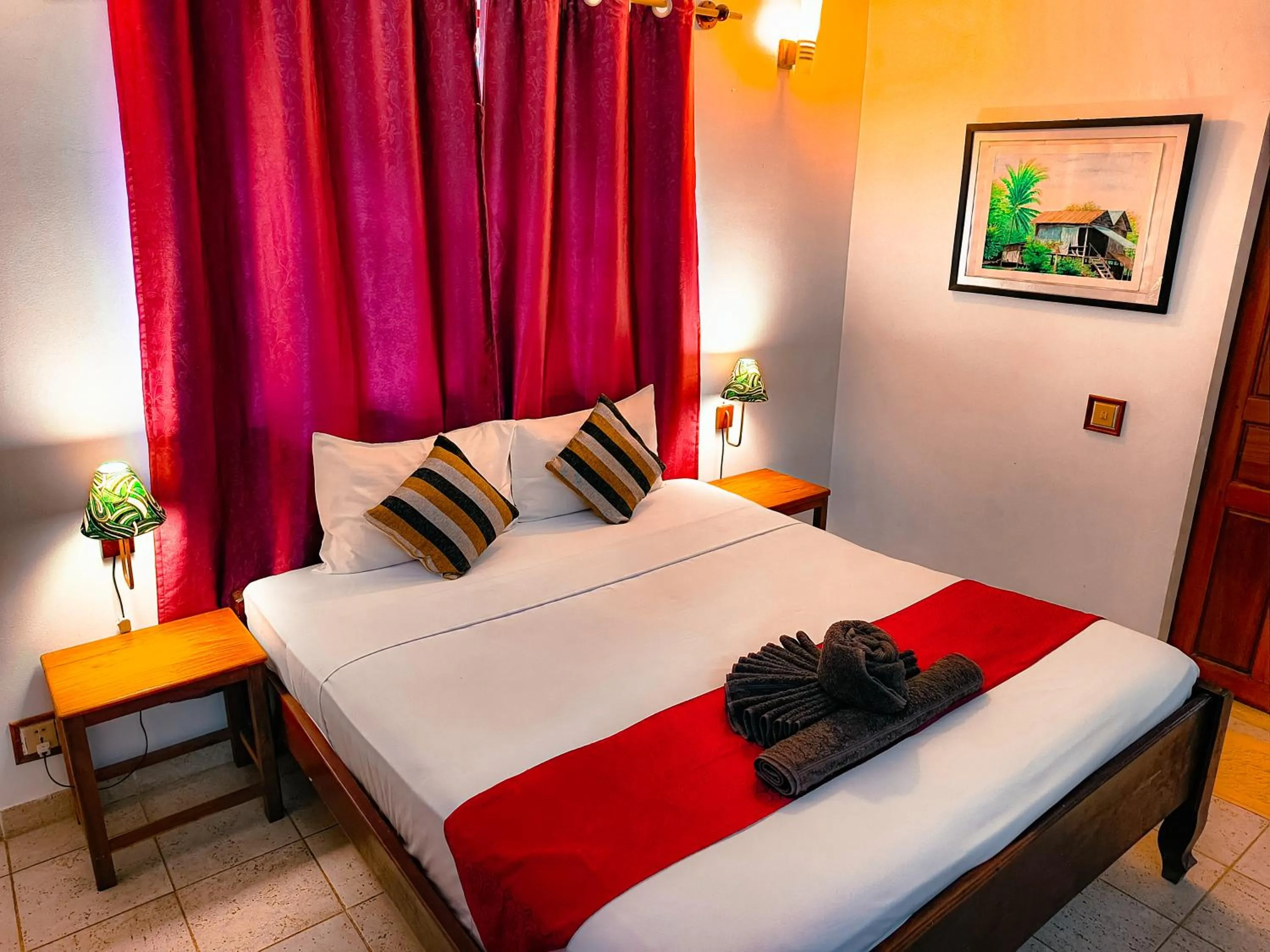 Bed in Au Cabaret Vert