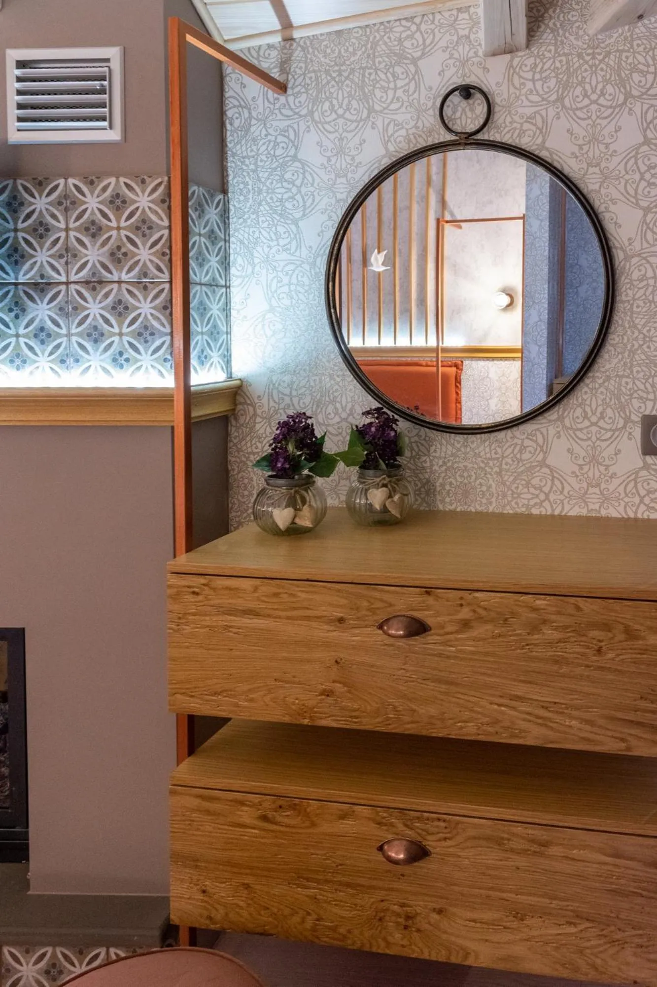 Decorative detail in Villa Virginia Hotel