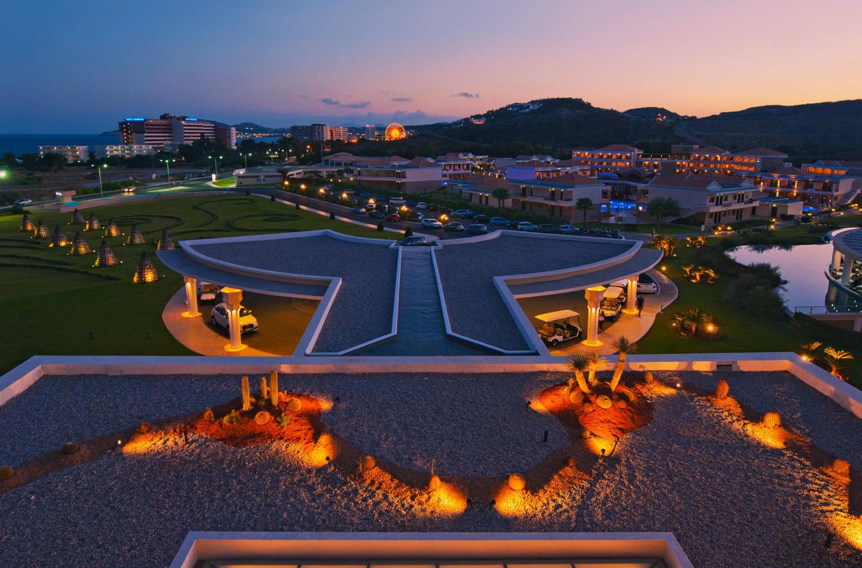 Garden view in La Marquise Luxury Resort Complex