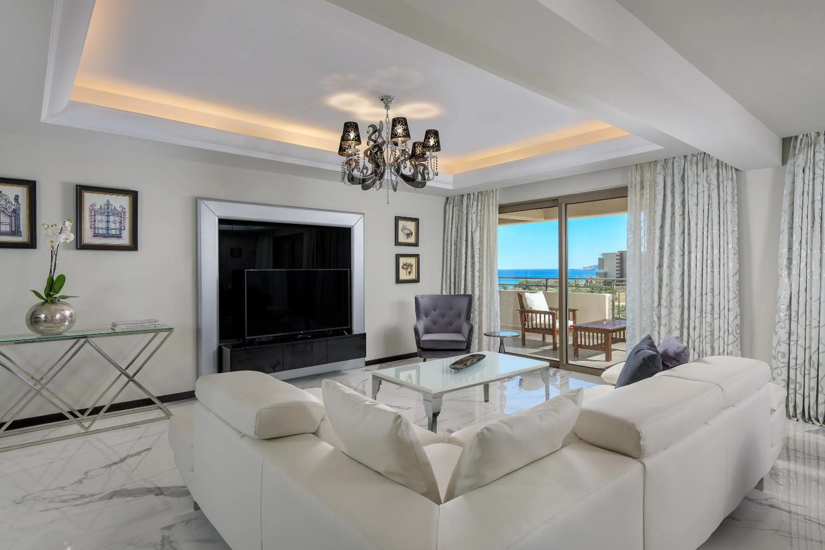 Seating area in La Marquise Luxury Resort Complex