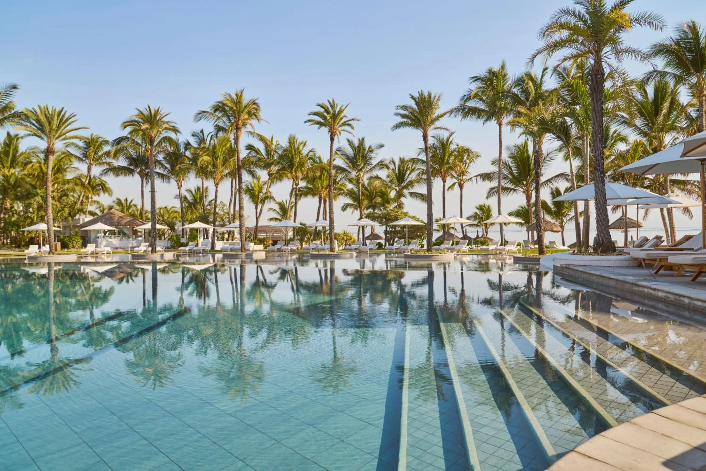 Swimming pool in LUX* Belle Mare Resort & Villas
