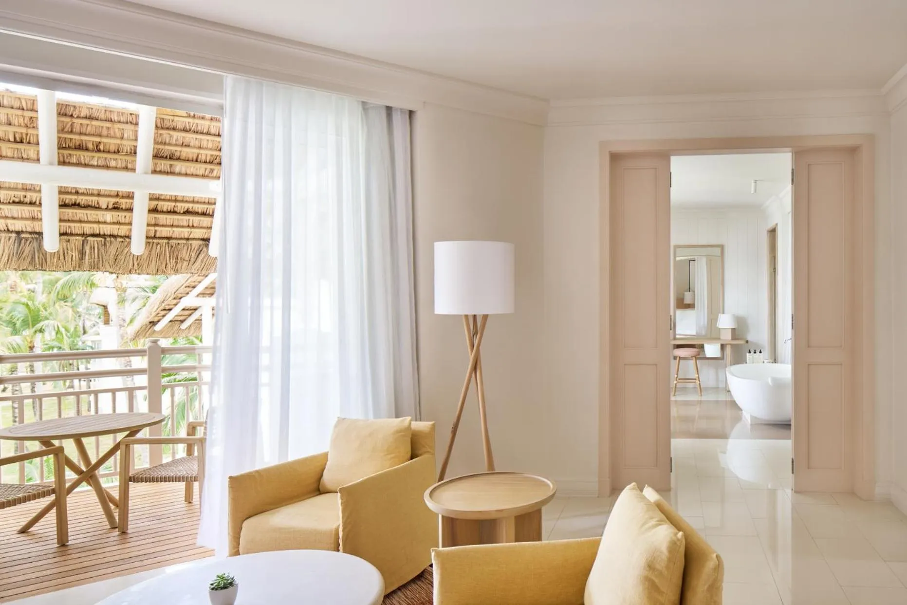 Seating area in LUX* Belle Mare Resort & Villas