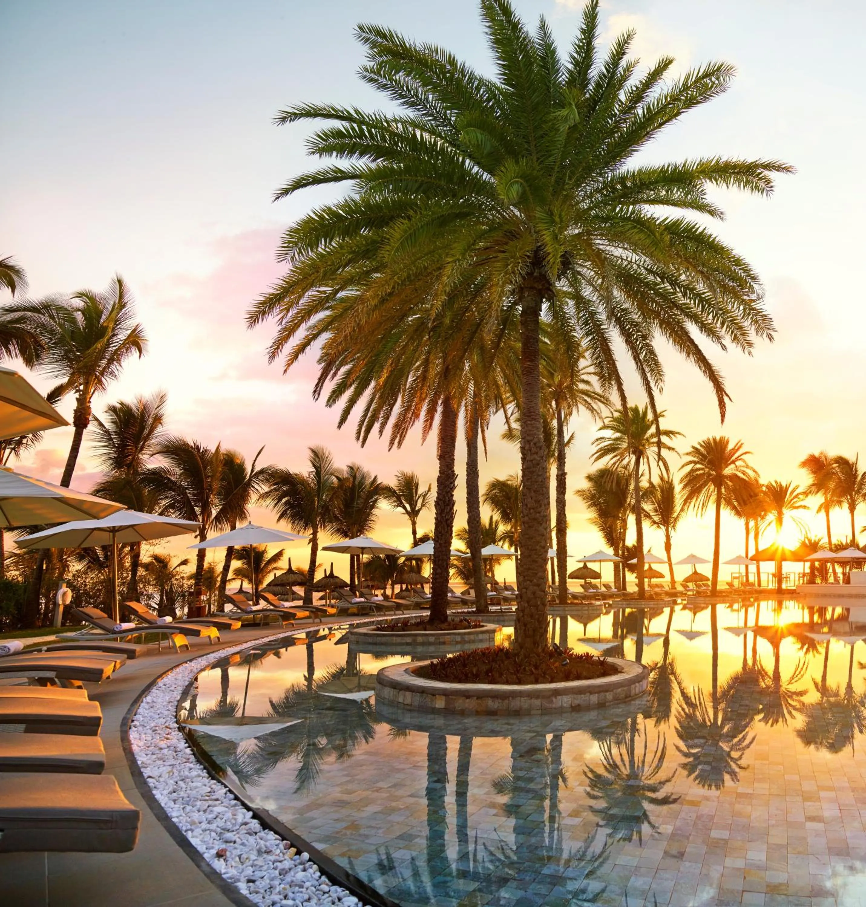 Swimming pool in LUX* Belle Mare Resort & Villas