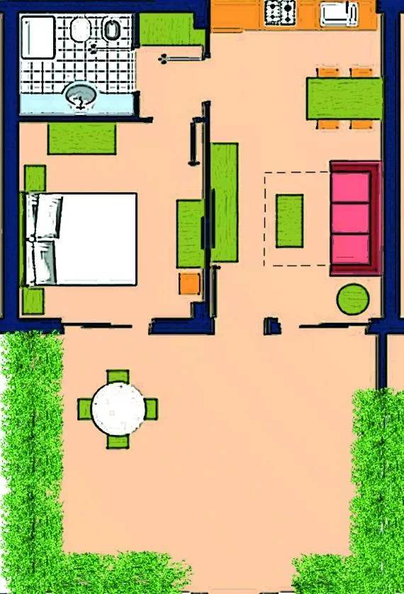 Floor plan in Residence Dei Margi