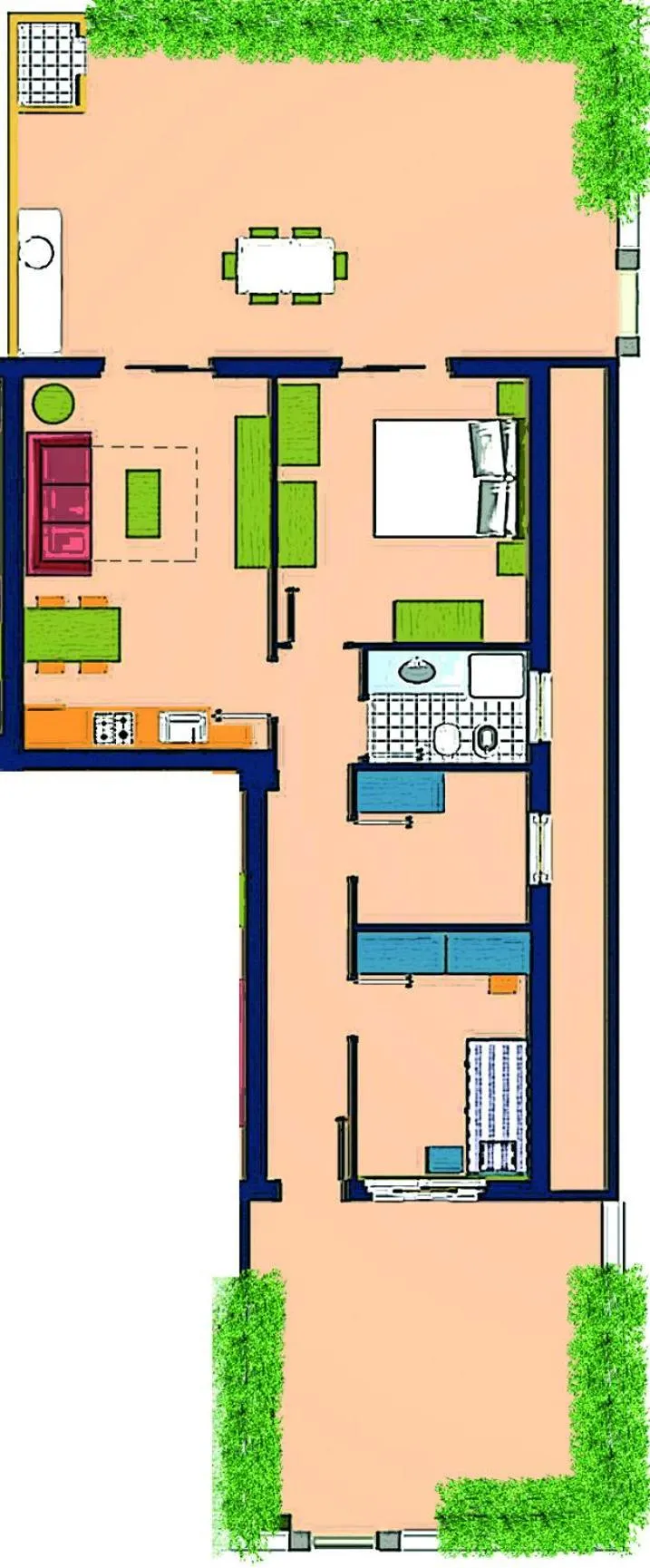 Floor plan in Residence Dei Margi
