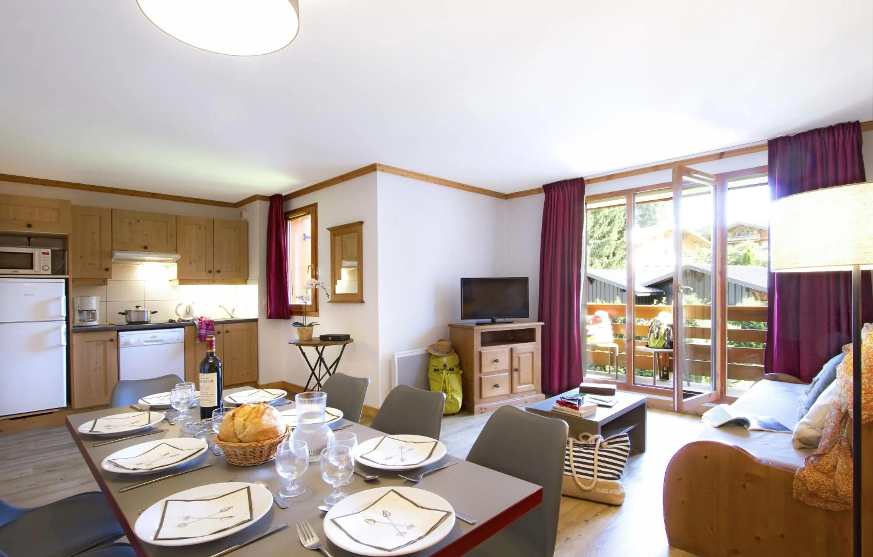 Seating area in Résidence Odalys Les Belles Roches