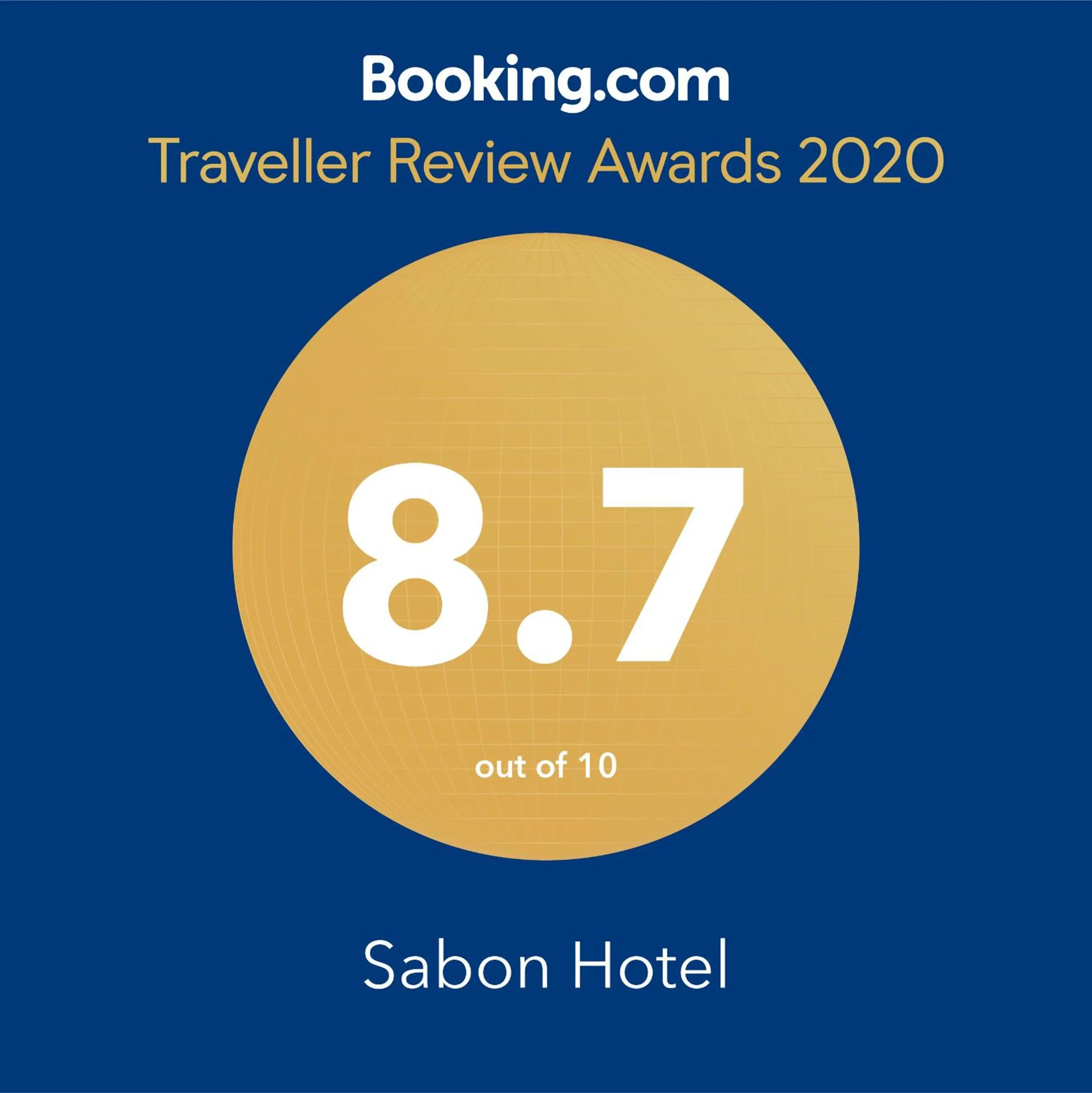 Certificate/Award in Sabon Hotel