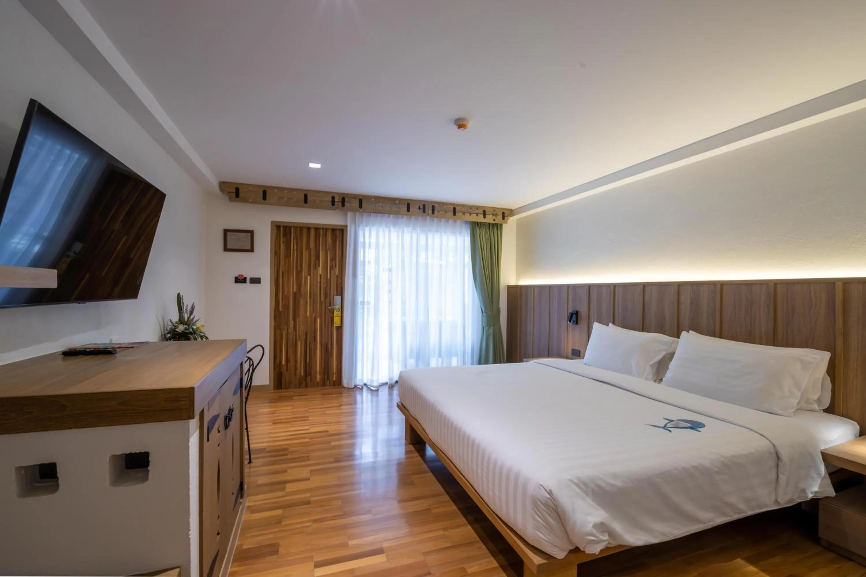 Patio, Bed in Baan Samui Resort - SHA Extra Plus