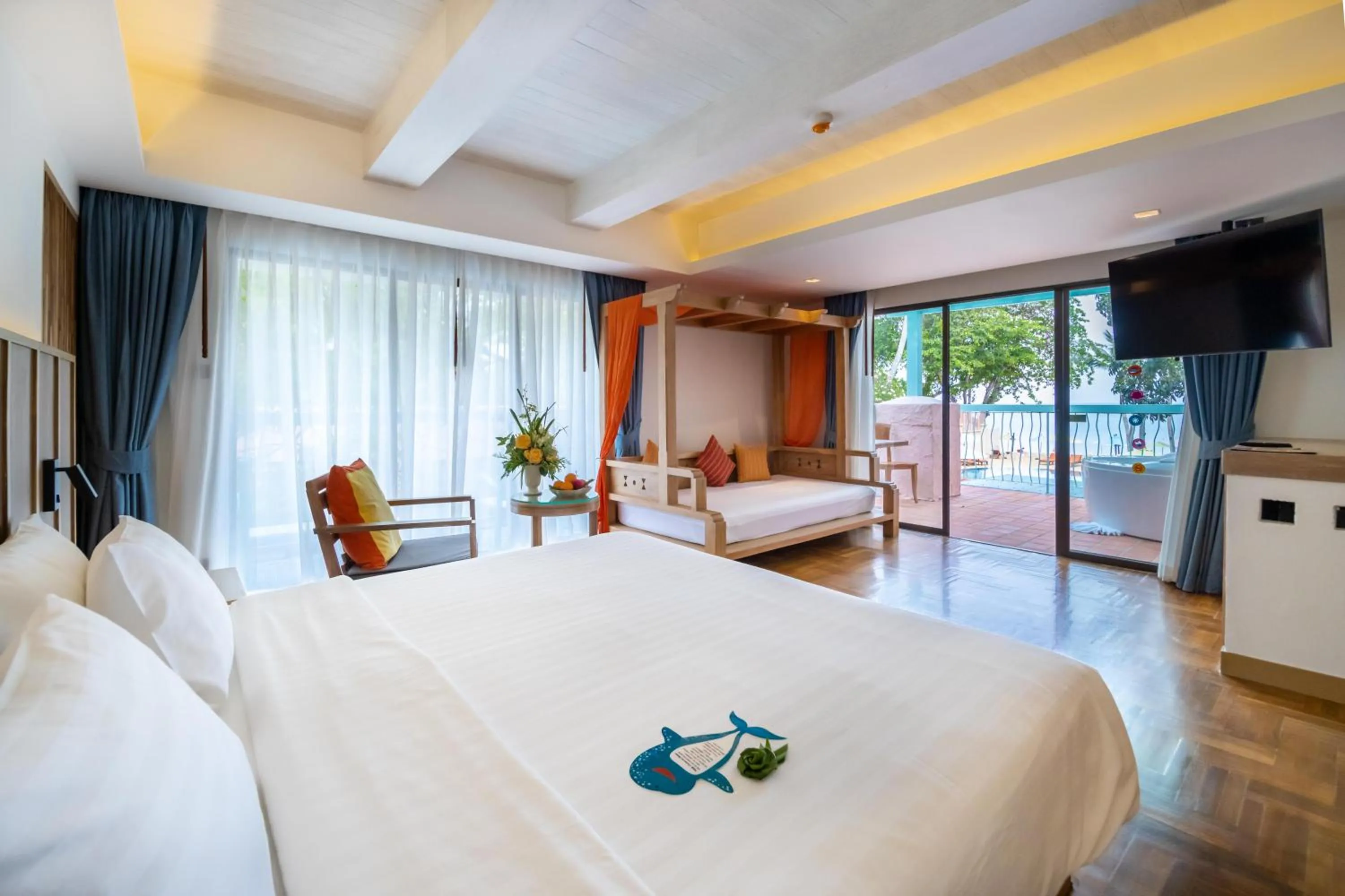 Bed in Baan Samui Resort - SHA Extra Plus