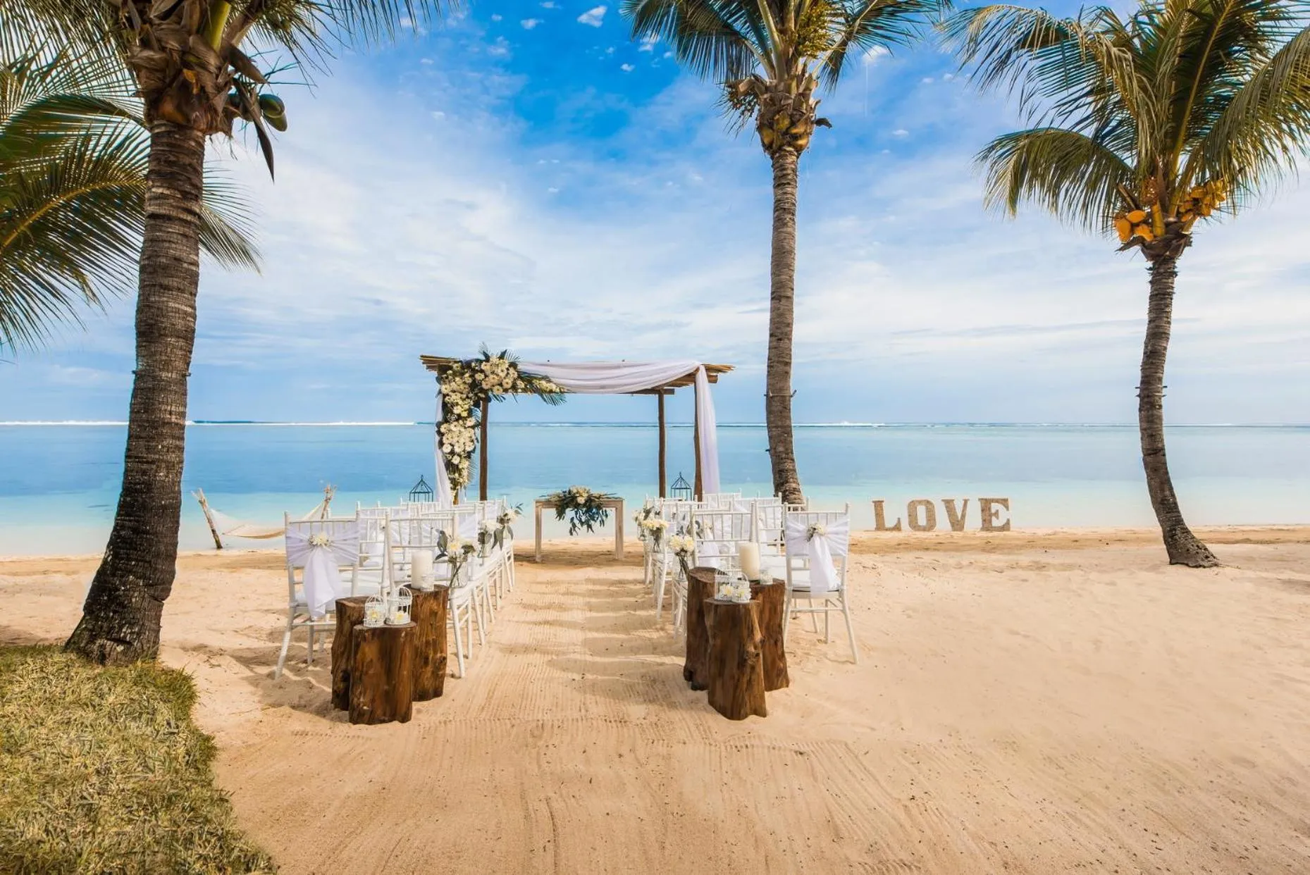 Beach in LUX* Le Morne Resort