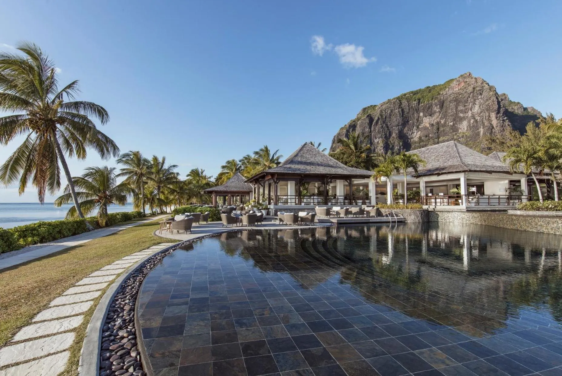 Swimming pool in LUX* Le Morne Resort