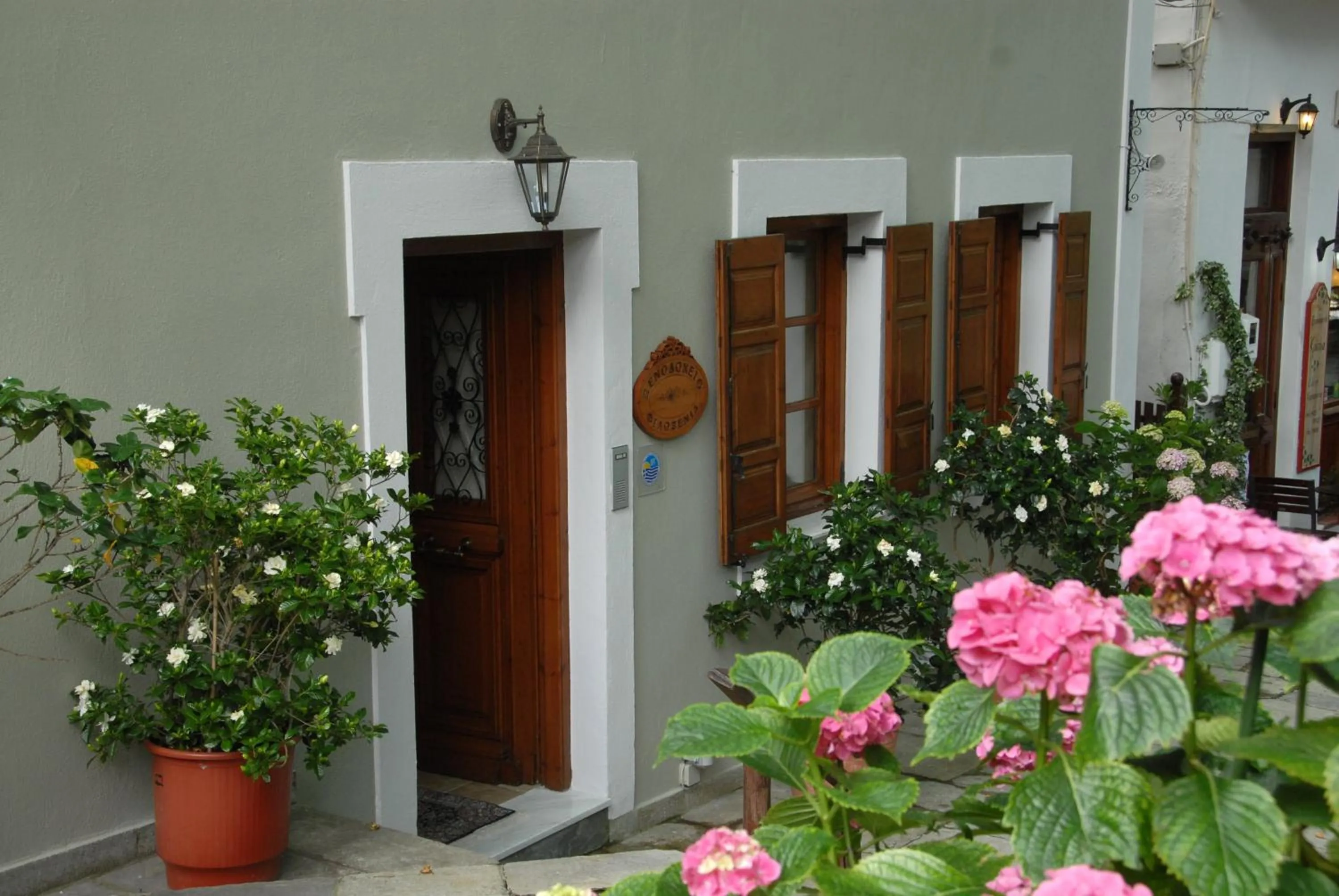 Facade/entrance in Hotel Filoxenia