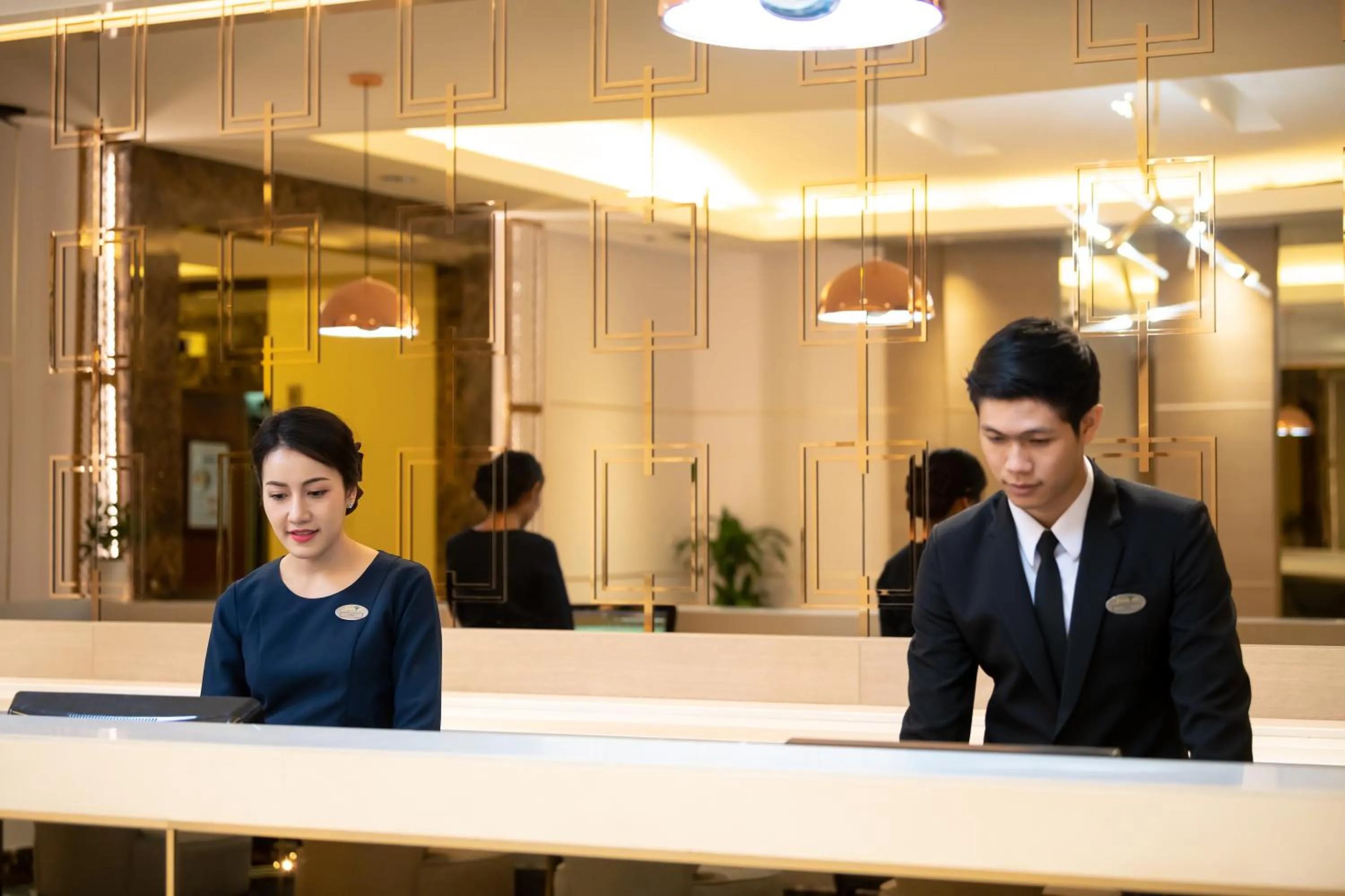 Lobby or reception in Jasmine City Hotel