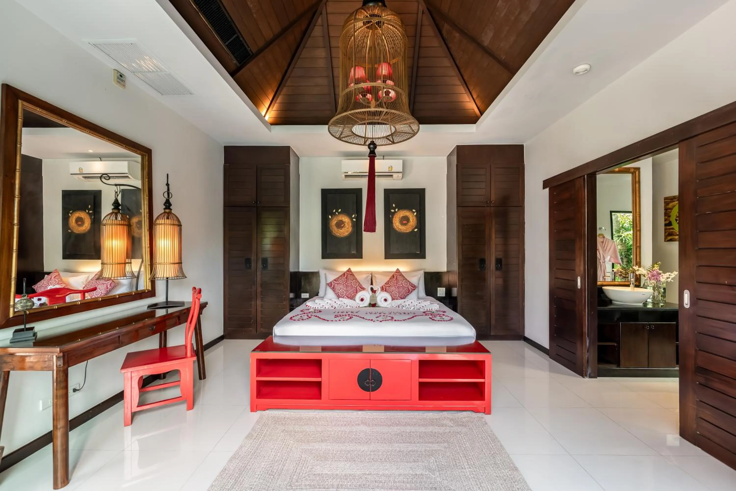 Bed in The Bell Pool Villa Resort Phuket