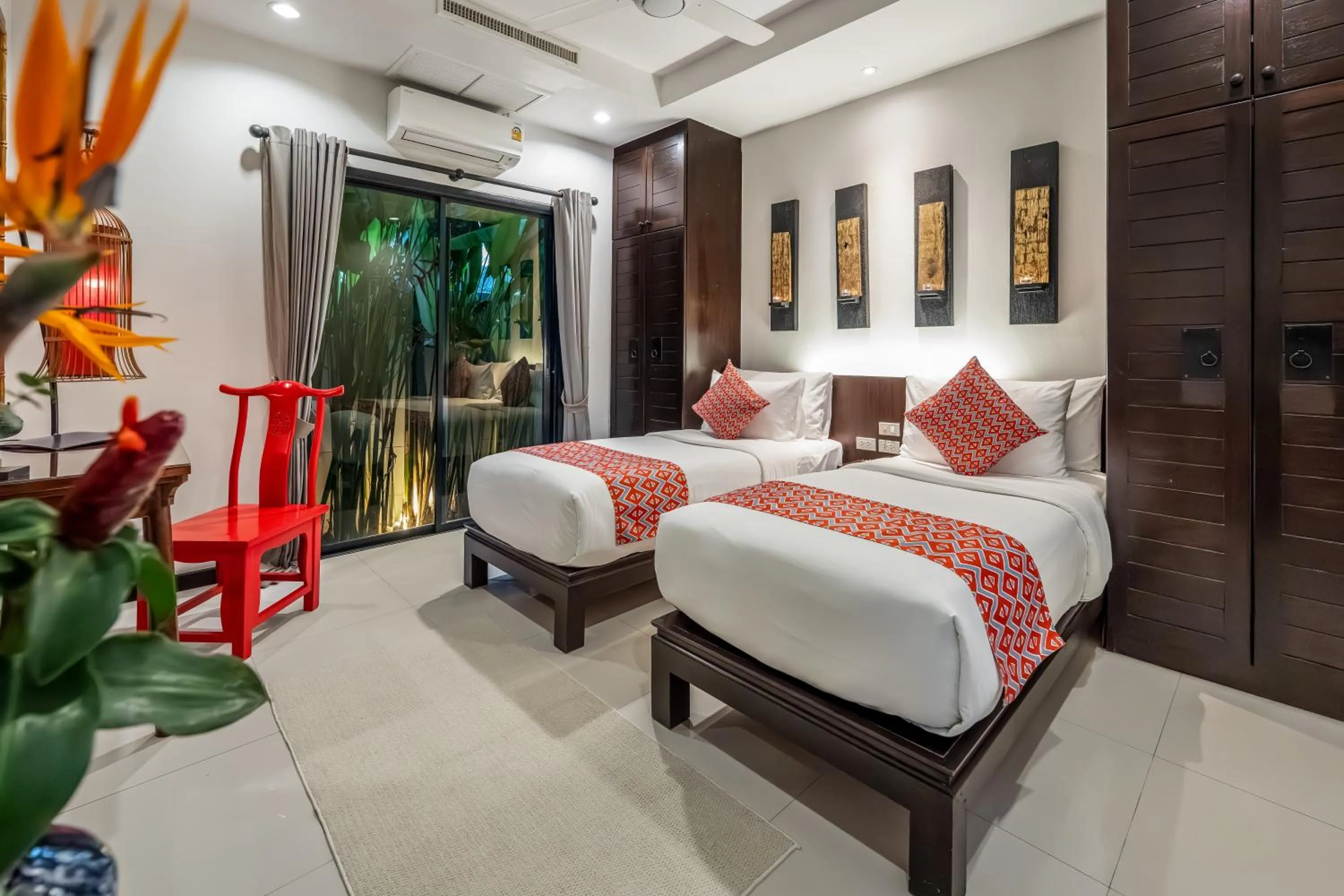 Bed in The Bell Pool Villa Resort Phuket