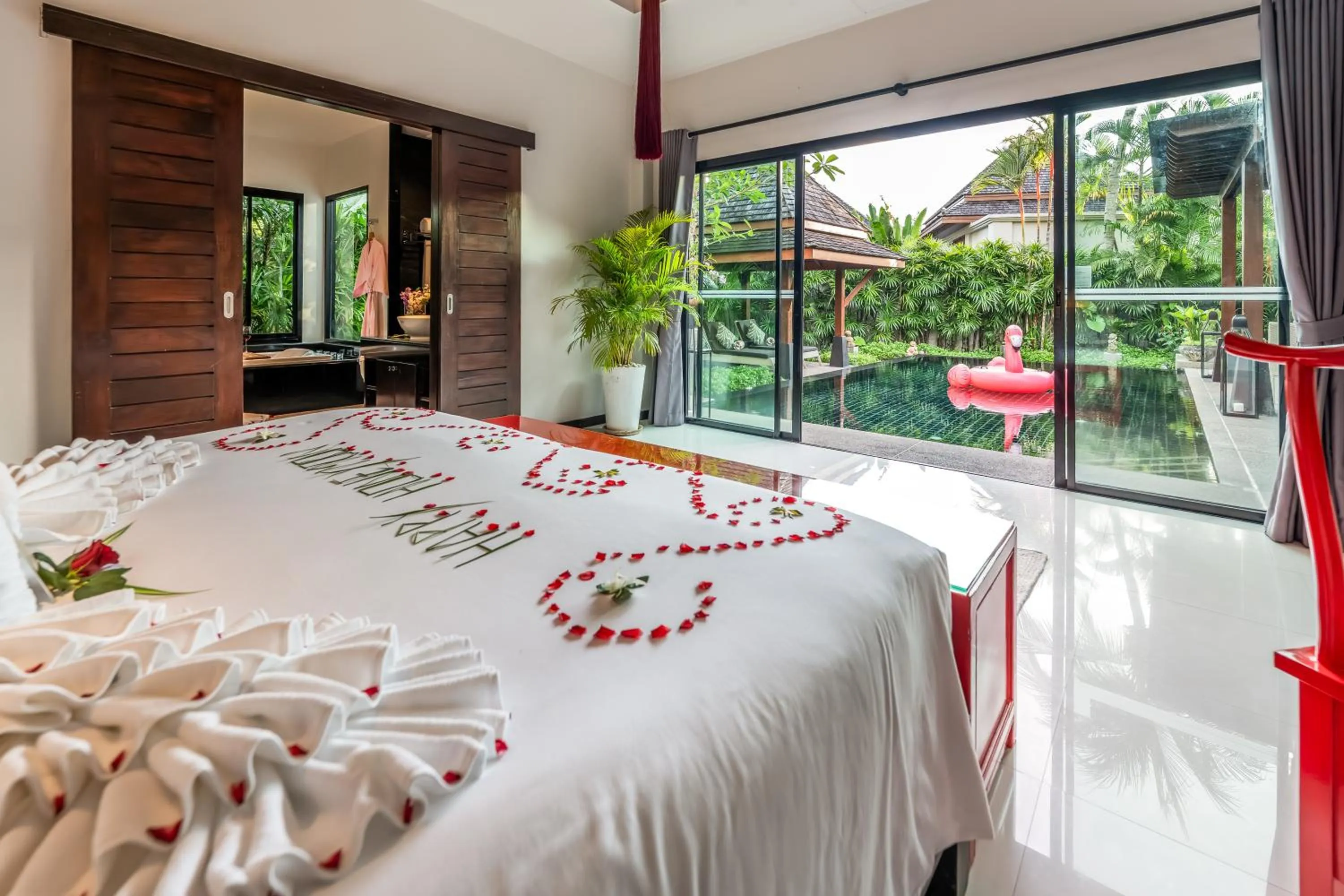 Bed in The Bell Pool Villa Resort Phuket